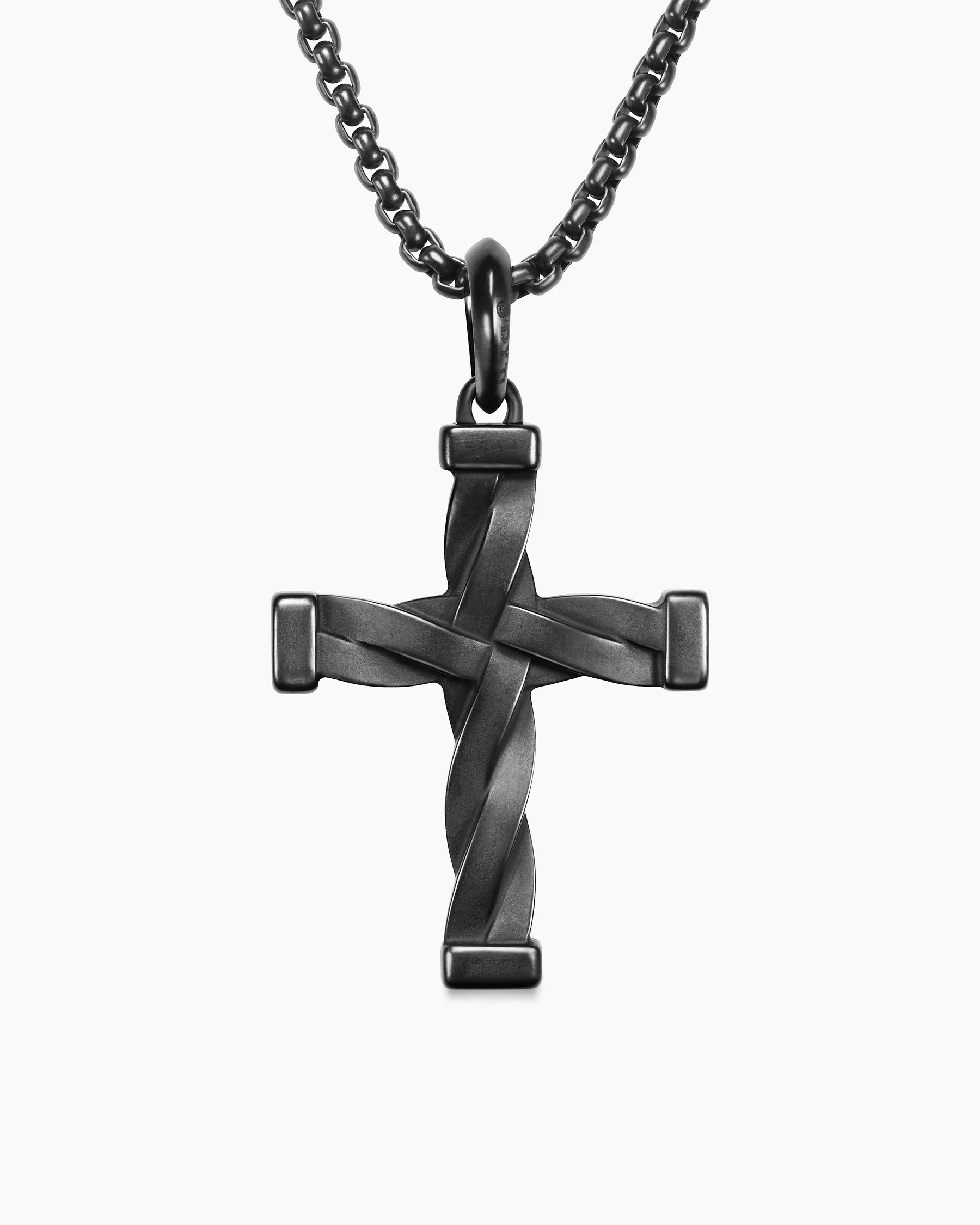 DY Helios™ Cross Pendant in Sterling Silver, 36mm 4 DY Helios™ Cross Pendant in Sterling Silver, 36mm