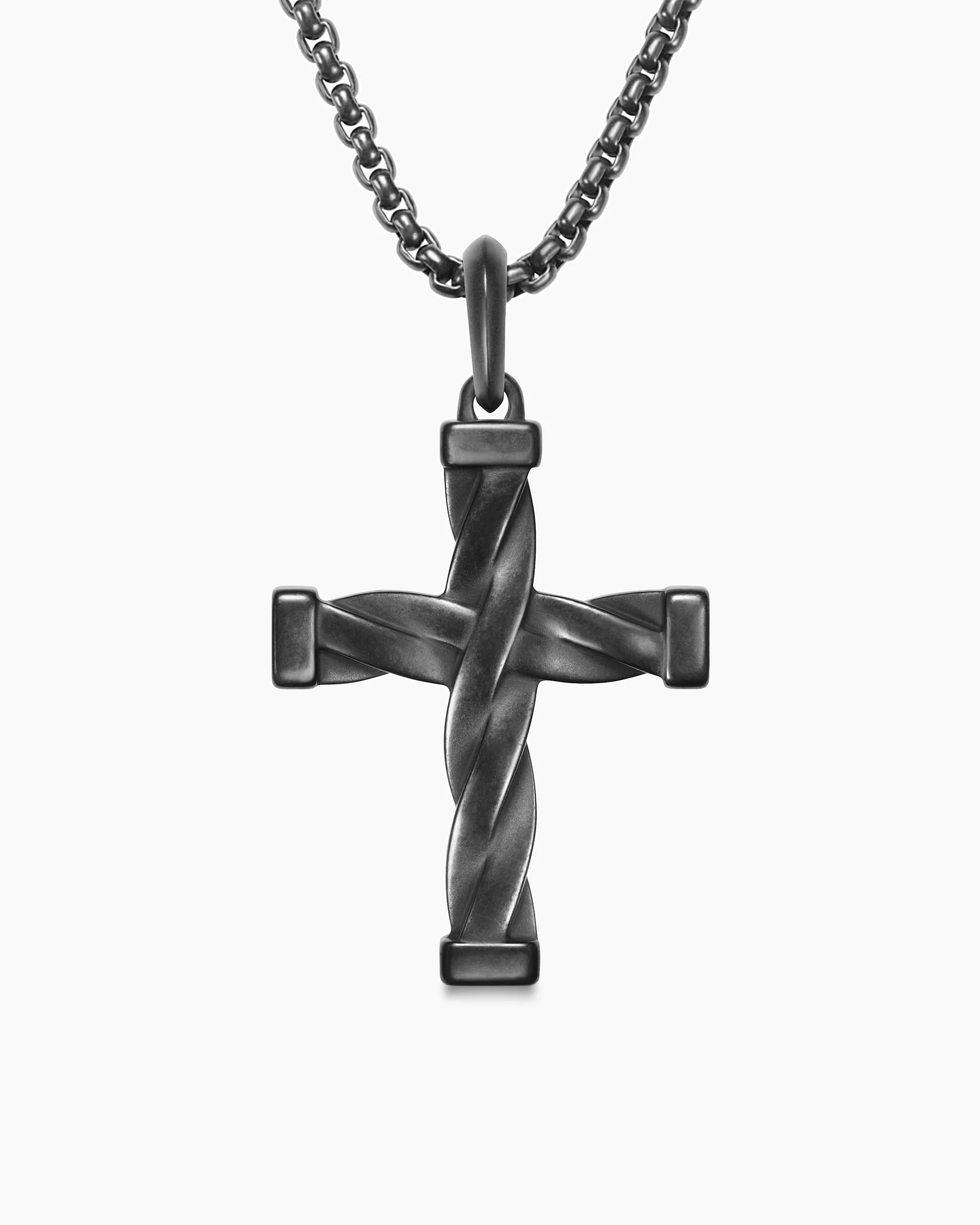 DY Helios™ Cross Pendant in Sterling Silver, 36mm 7 DY Helios™ Cross Pendant in Sterling Silver, 36mm