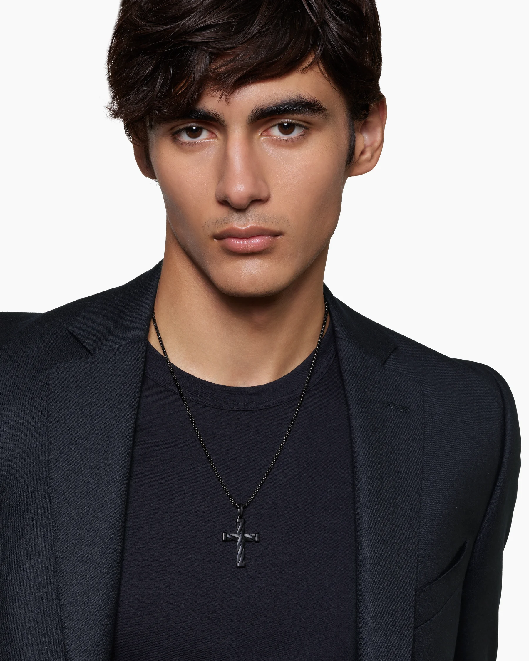DY Helios™ Cross Pendant in Sterling Silver, 36mm 8 DY Helios™ Cross Pendant in Sterling Silver, 36mm