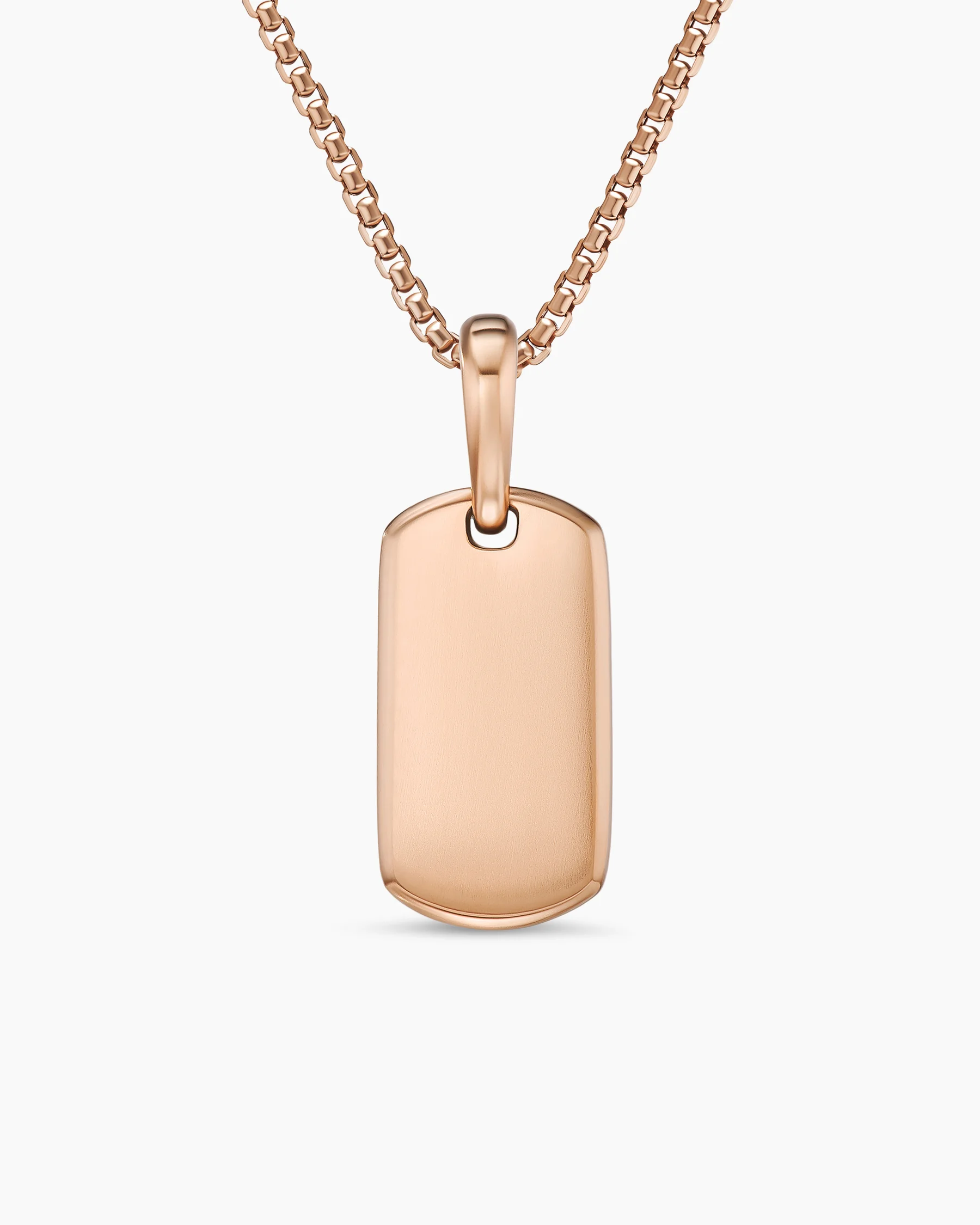 Chevron Tag in 18K Yellow Gold with Black Diamonds, 21mm 128 Chevron Tag in 18K Yellow Gold with Black Diamonds, 21mm