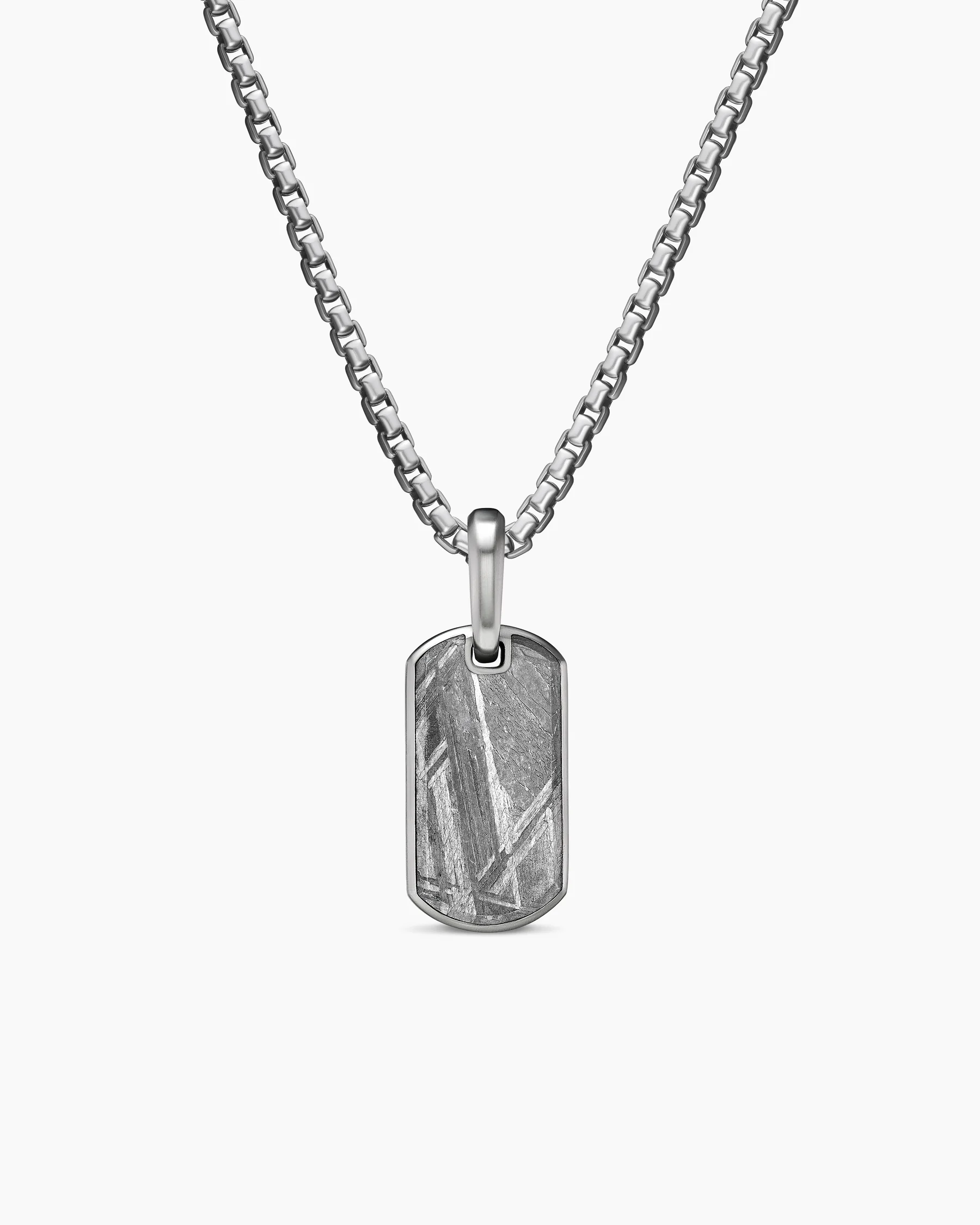 Chevron Tag in 18K Yellow Gold with Black Diamonds, 21mm 43 Chevron Tag in 18K Yellow Gold with Black Diamonds, 21mm