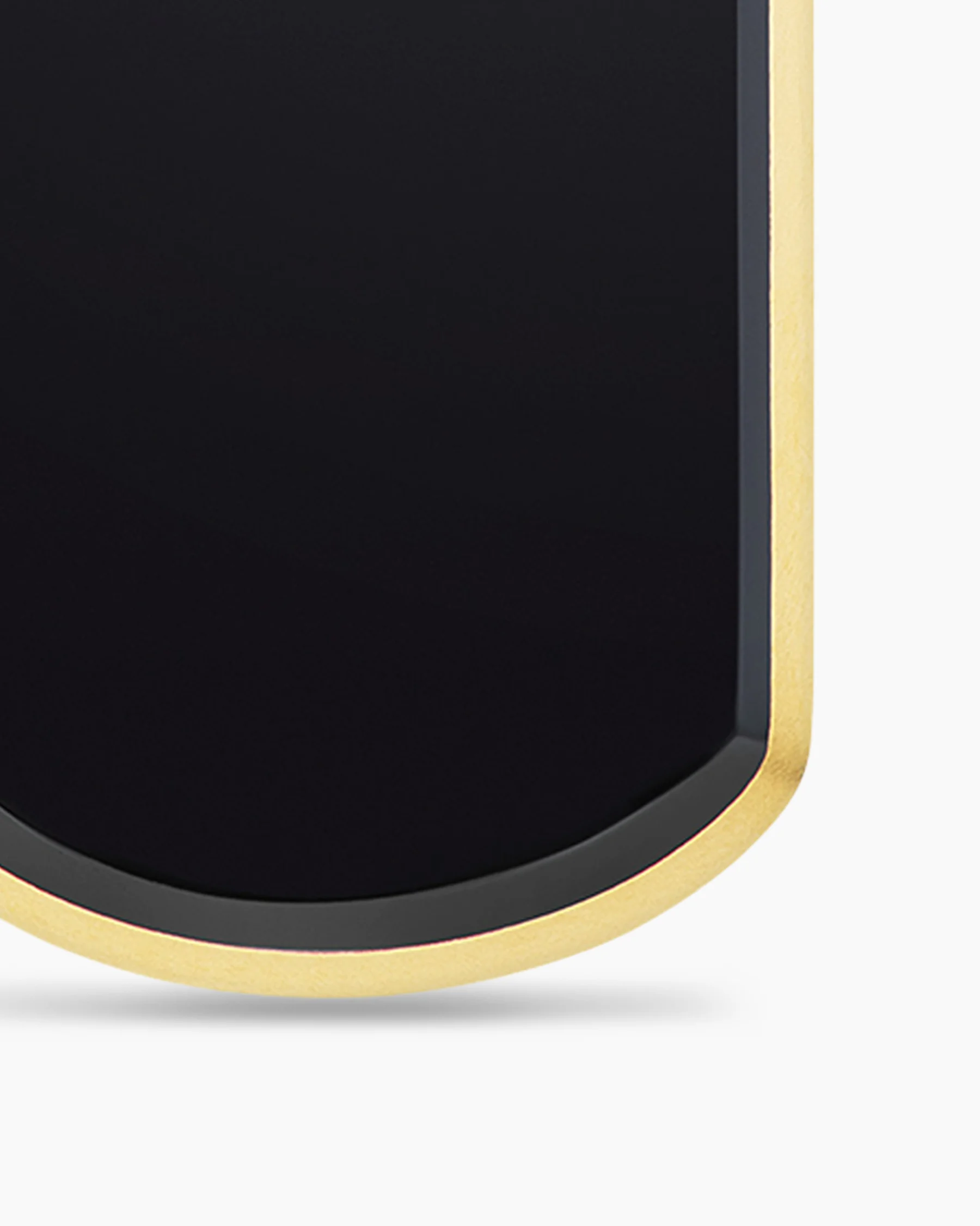 Chevron Tag in 18K Yellow Gold with Black Diamonds, 21mm 96 Chevron Tag in 18K Yellow Gold with Black Diamonds, 21mm