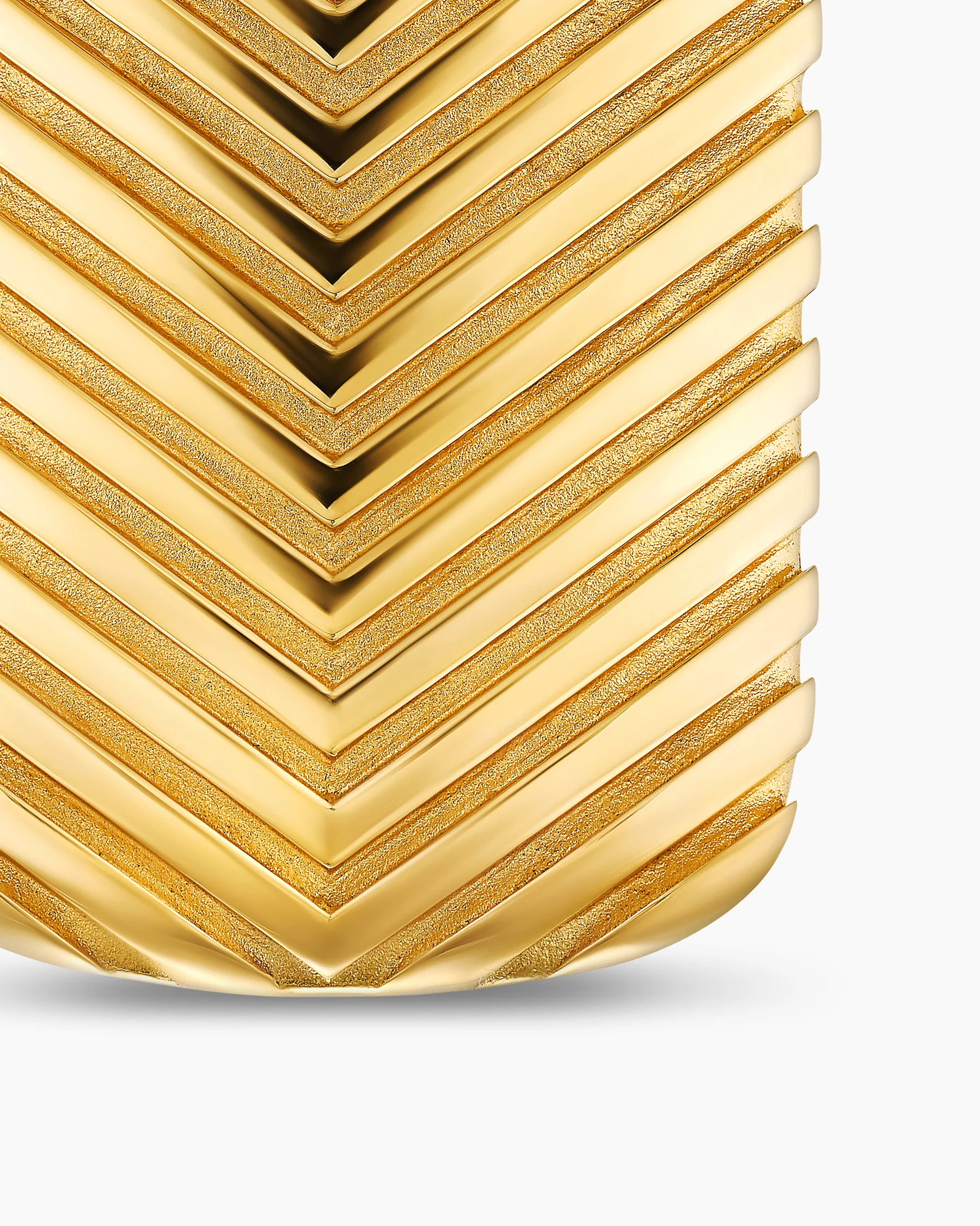 Chevron Tag in 18K Yellow Gold with Diamonds, 34mm 35 Chevron Tag in 18K Yellow Gold with Diamonds, 34mm