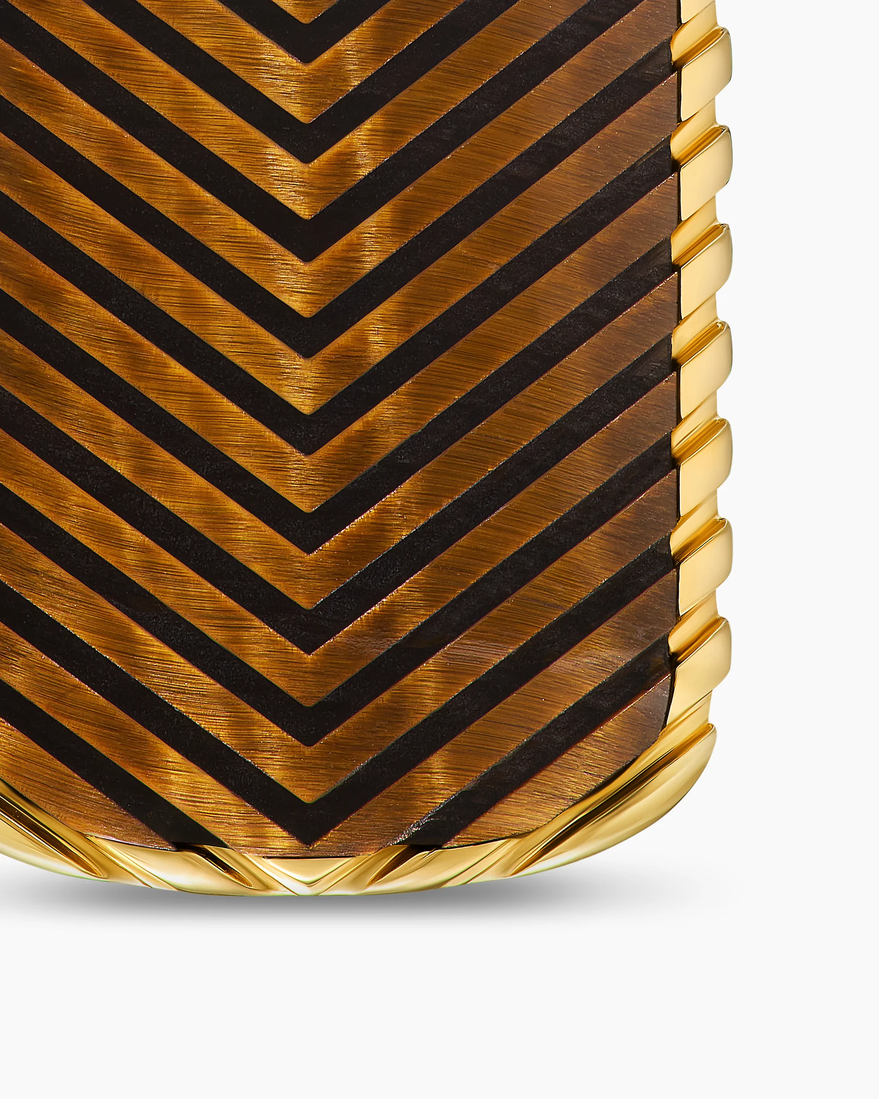 Chevron Tag in 18K Yellow Gold with Diamonds, 34mm 41 Chevron Tag in 18K Yellow Gold with Diamonds, 34mm