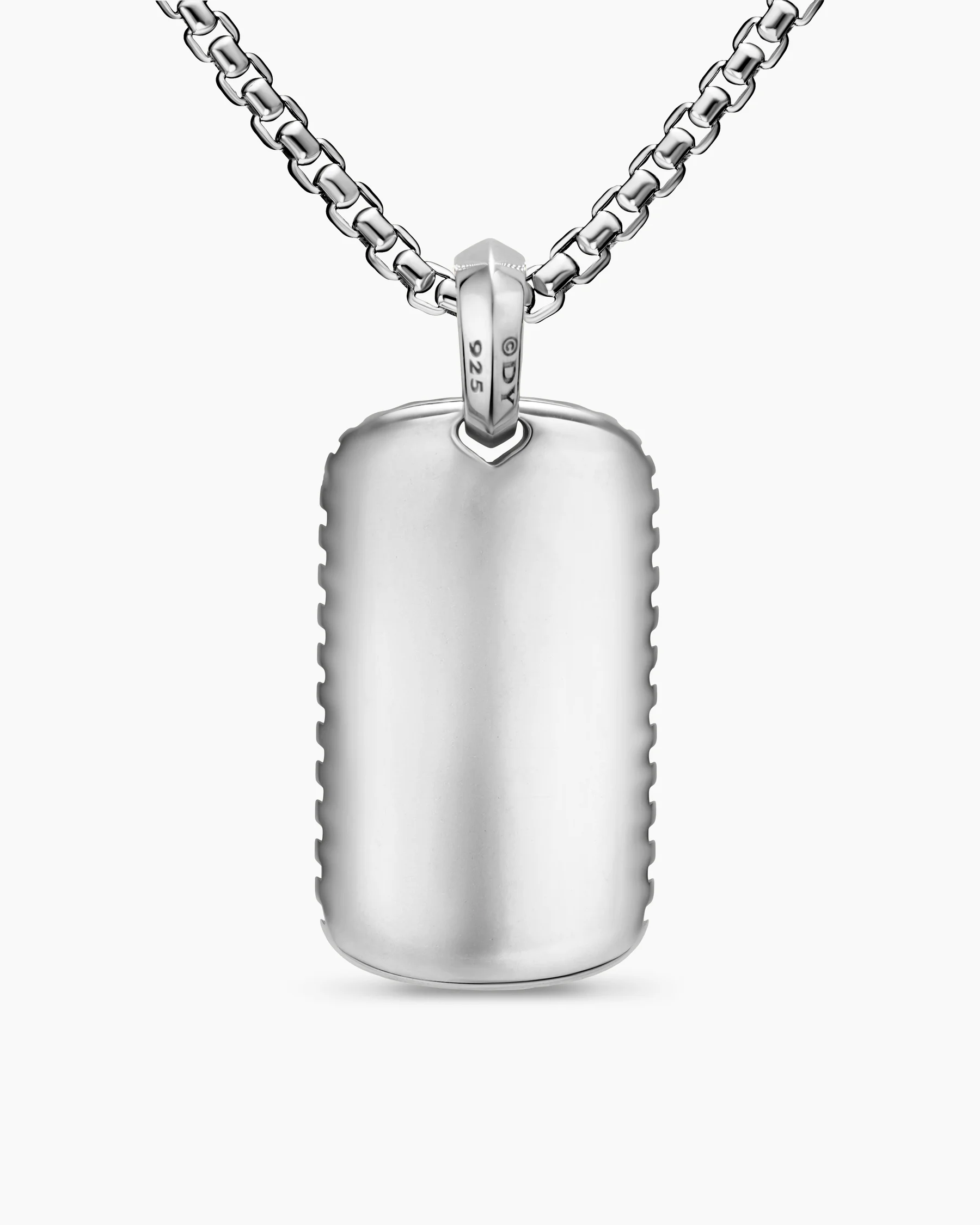 Chevron Tag in 18K Yellow Gold with Diamonds, 34mm 52 Chevron Tag in 18K Yellow Gold with Diamonds, 34mm