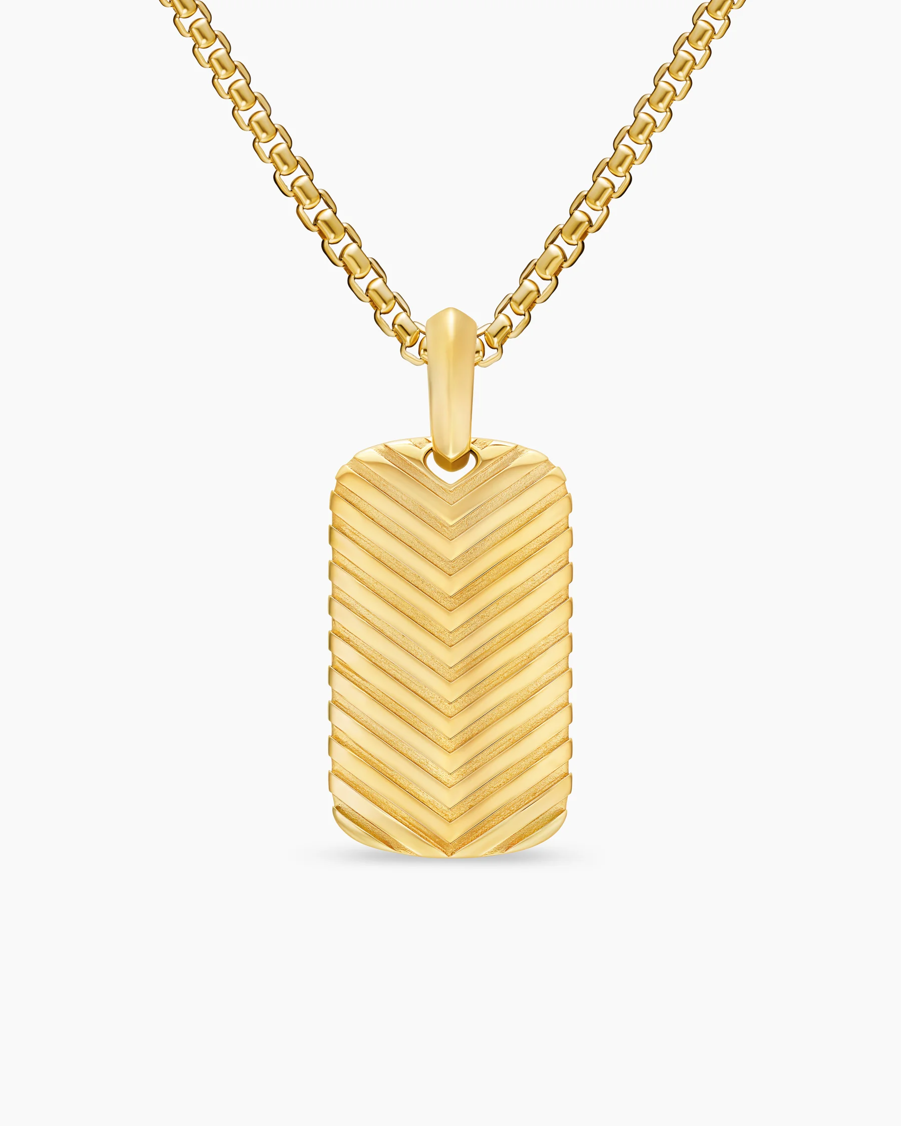 Chevron Tag in Black Titanium with Diamonds, 27mm 43 Chevron Tag in Black Titanium with Diamonds, 27mm