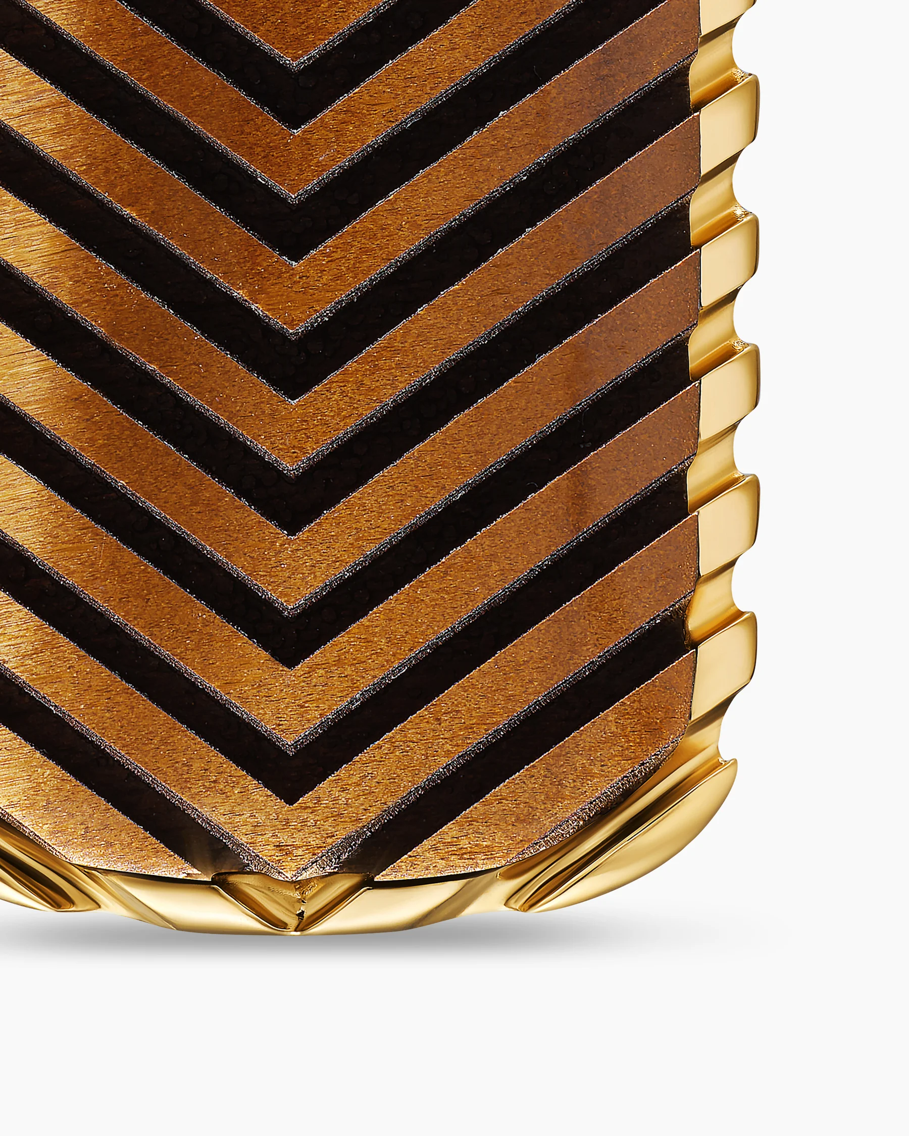 Chevron Tag in Black Titanium with Diamonds, 27mm 53 Chevron Tag in Black Titanium with Diamonds, 27mm