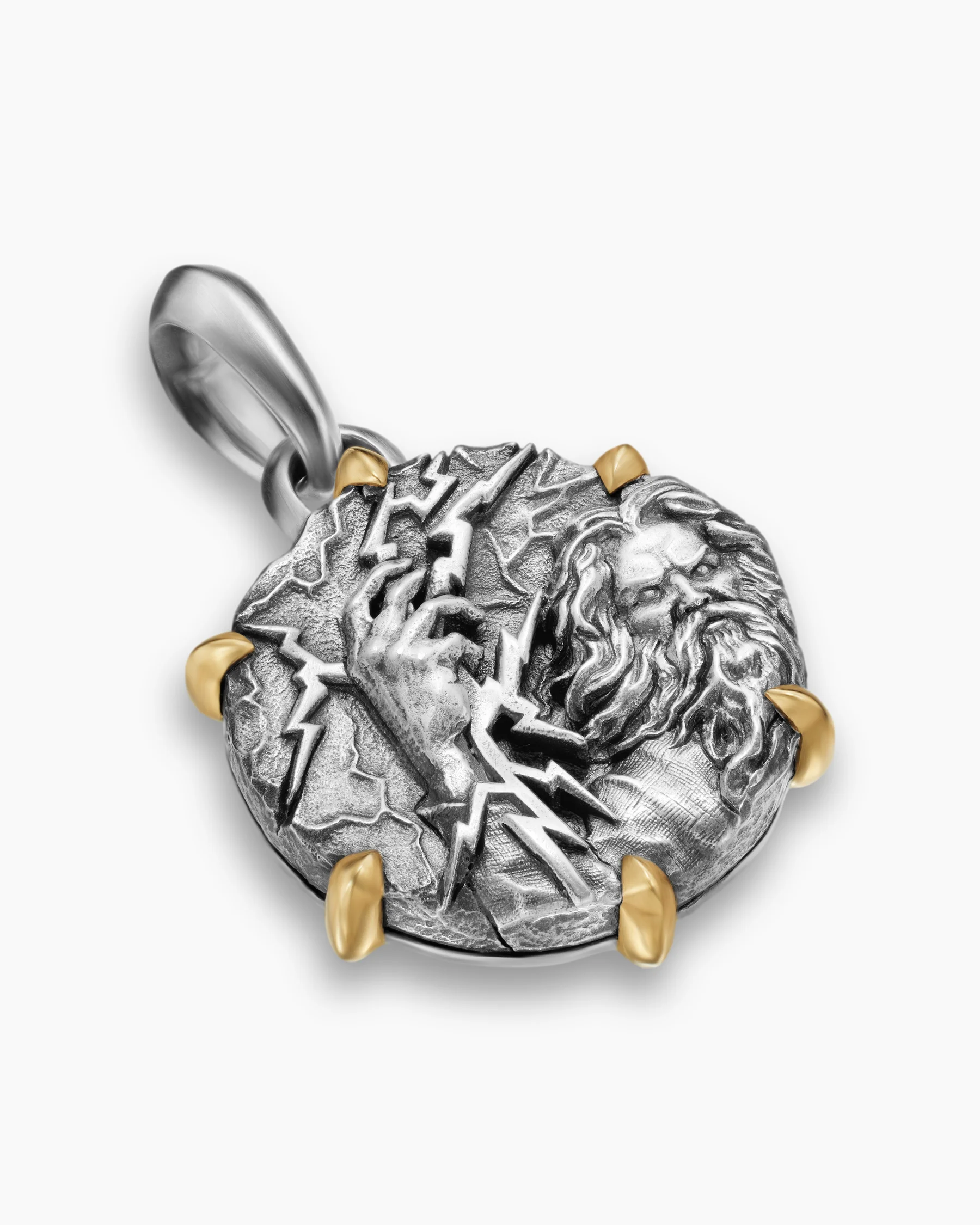 Zeus Amulet in 18K Yellow Gold, 24mm