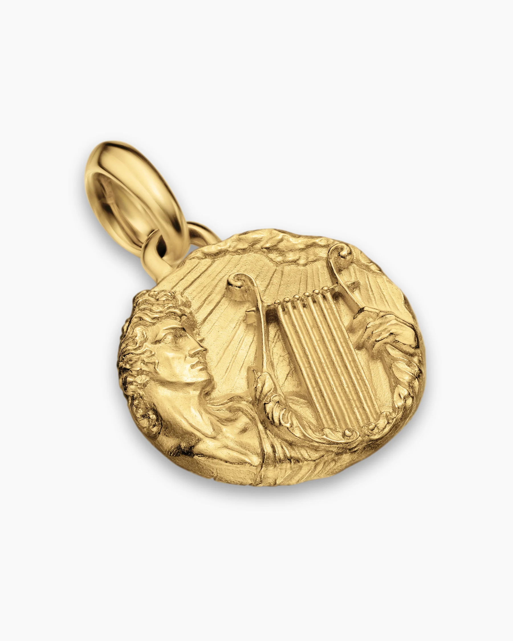 Apollo Amulet in Sterling Silver with 18K Yellow Gold, 26.4mm