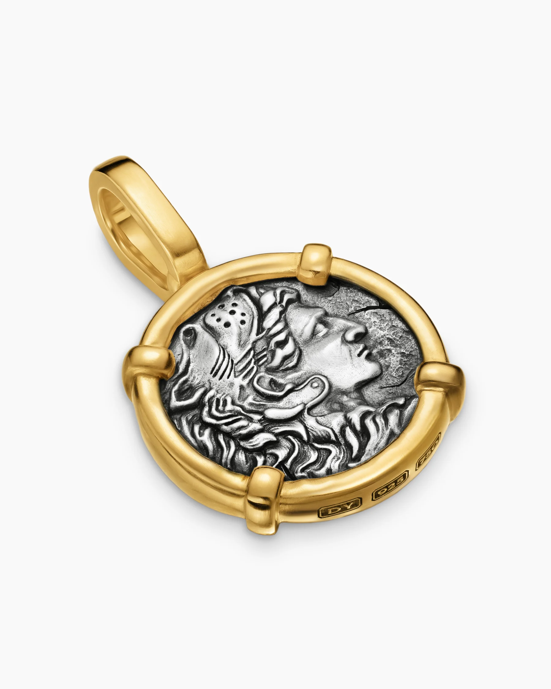 Alexander the Great Amulet in 18K Yellow Gold, 20.5mm