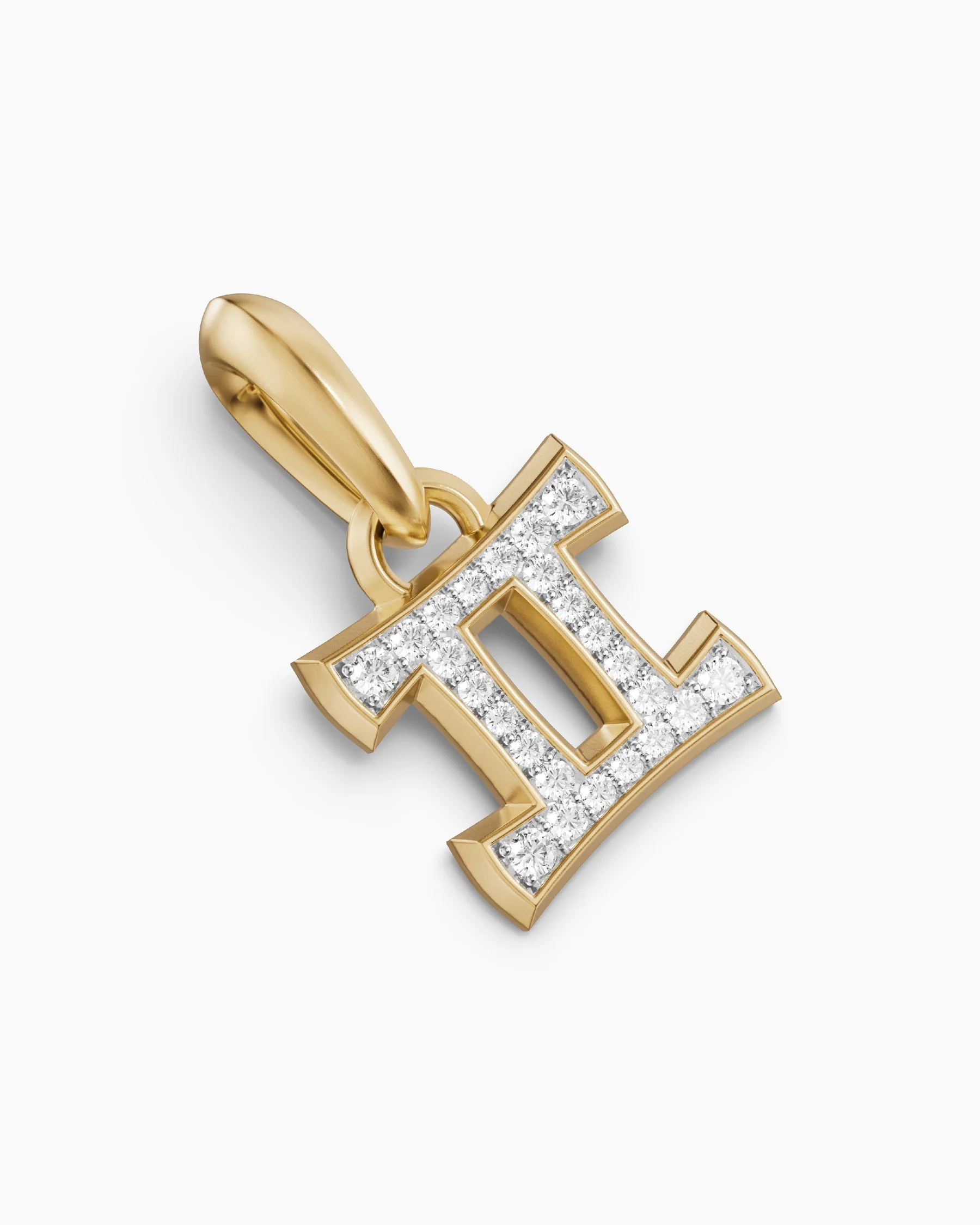 Gemini Amulet in 18K Yellow Gold with Diamonds, 15.2mm 13 Gemini Amulet in 18K Yellow Gold with Diamonds, 15.2mm