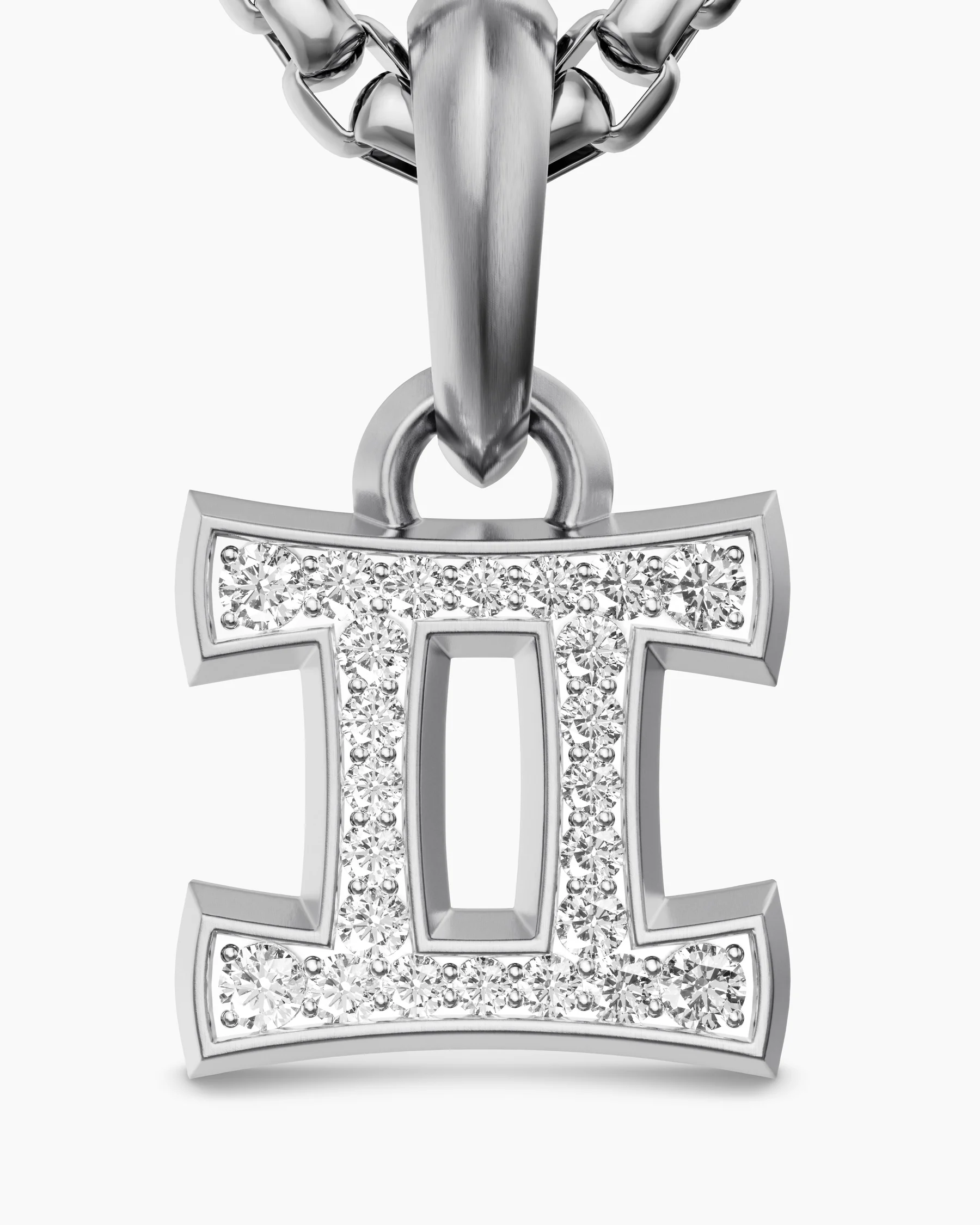 Gemini Amulet in 18K Yellow Gold with Diamonds, 15.2mm 5 Gemini Amulet in 18K Yellow Gold with Diamonds, 15.2mm