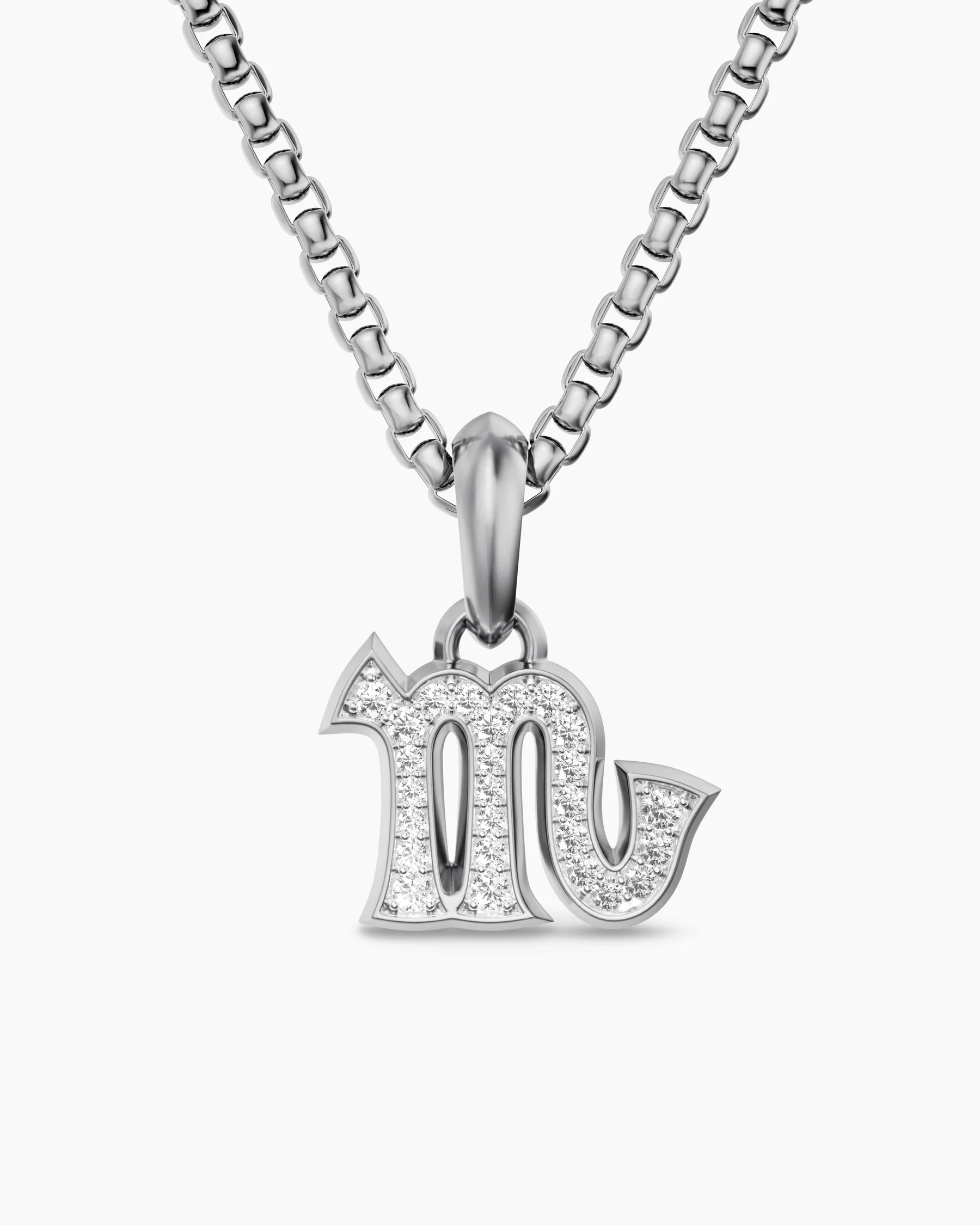 Scorpio Amulet in 18K Yellow Gold with Diamonds, 16mm