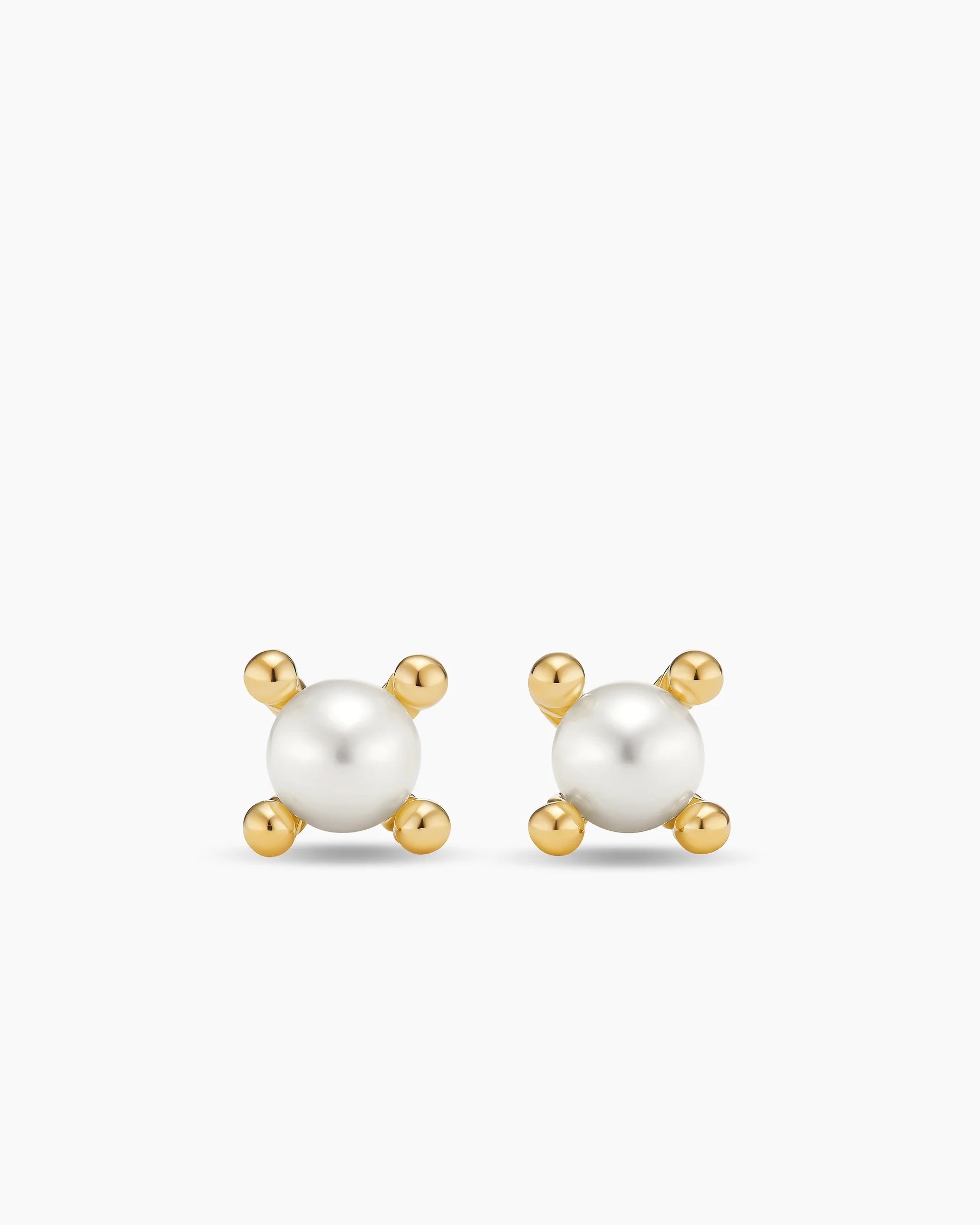 Petite Modern Renaissance® Pearl Stud Earrings in 18K Yellow Gold, 5.5mm