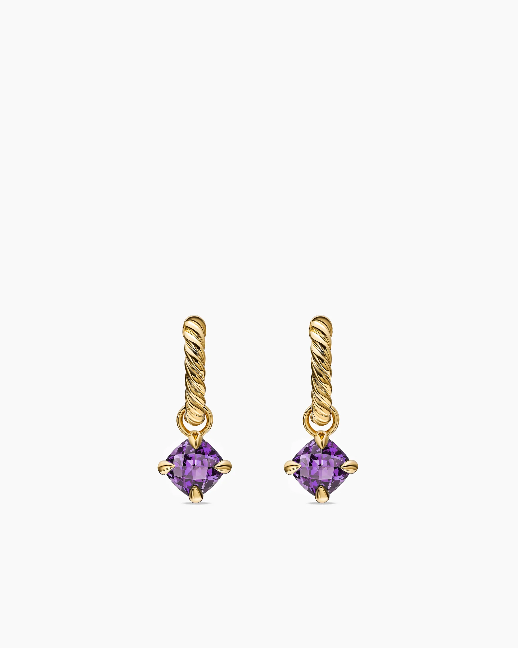 Micro Chatelaine® Drop Earrings in 18K Yellow Gold with Champagne Citrine, 5mm