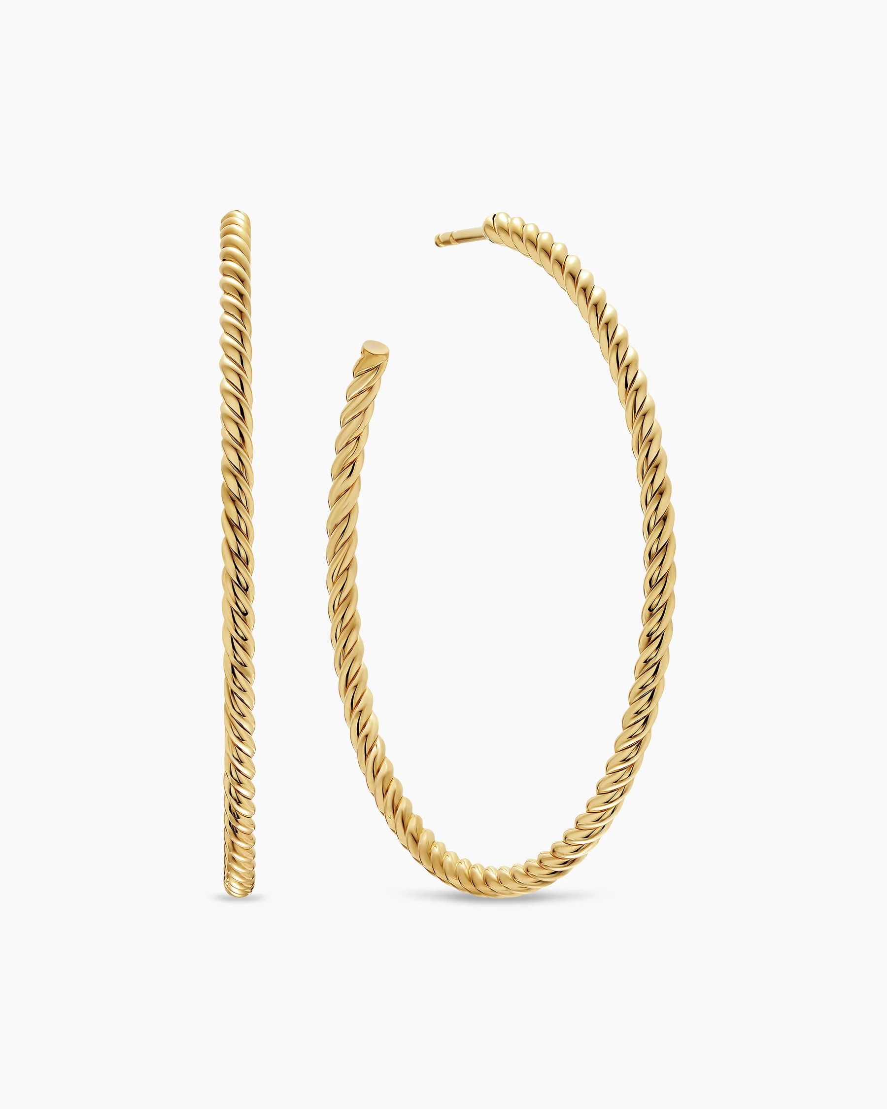 Cablespira® Hoop Earrings in 18K Yellow Gold, 42.3mm