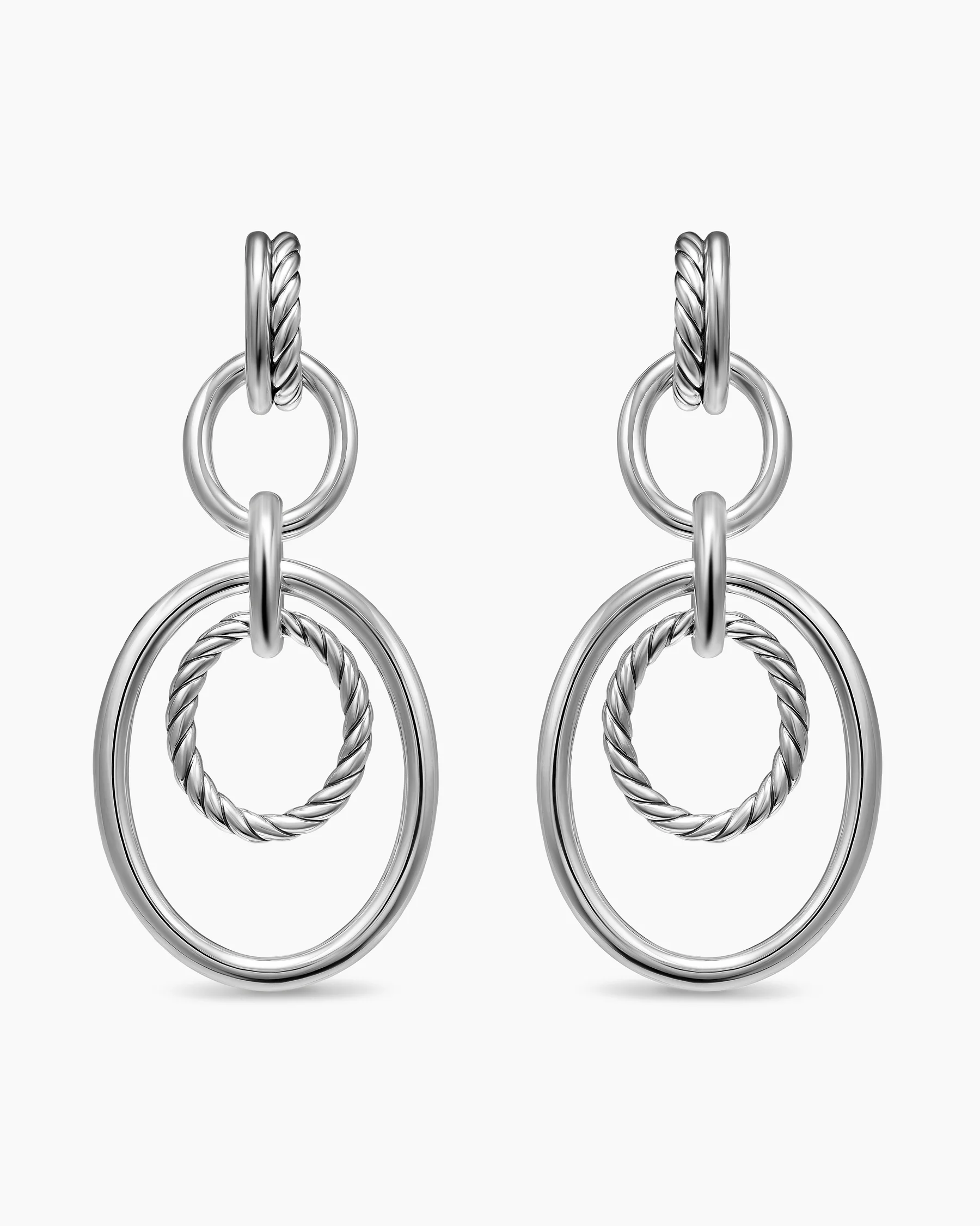 DY Mercer® Mobile Drop Earrings in Sterling Silver, 65.7mm 11 DY Mercer® Mobile Drop Earrings in Sterling Silver, 65.7mm