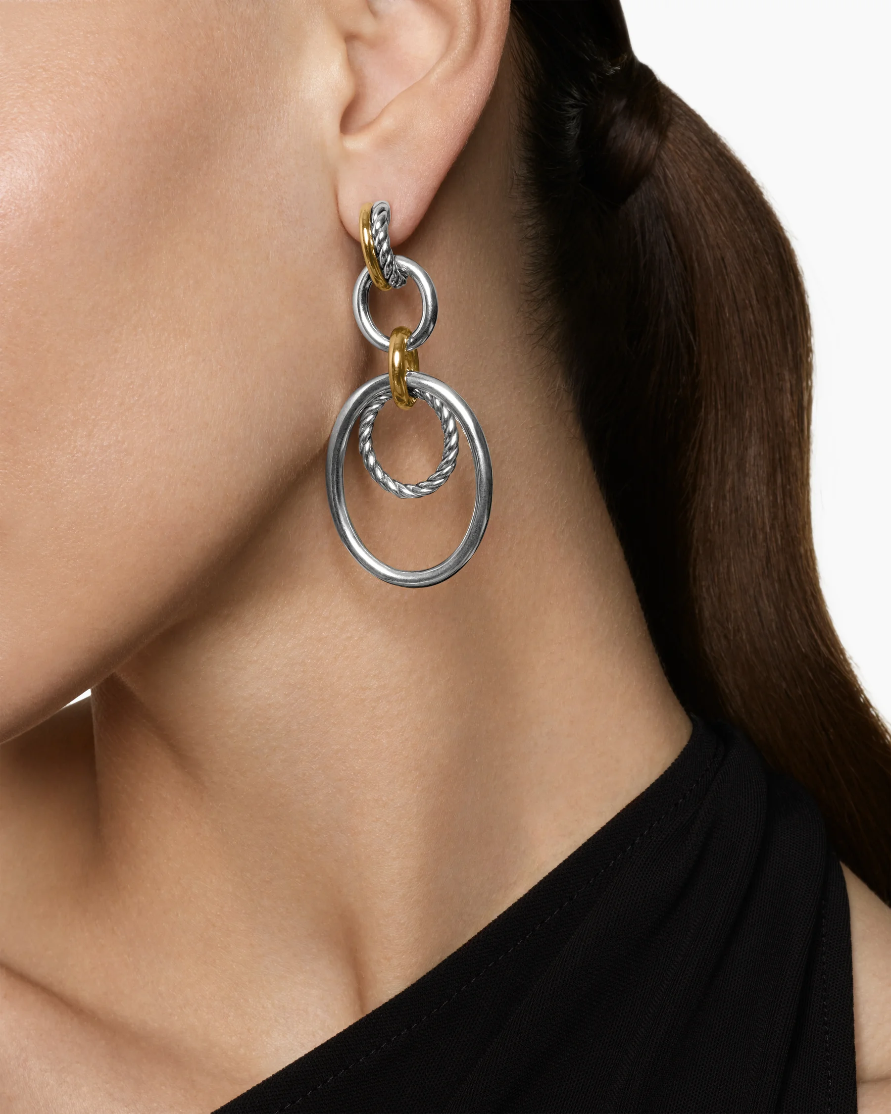 DY Mercer® Mobile Drop Earrings in Sterling Silver, 65.7mm 2 DY Mercer® Mobile Drop Earrings in Sterling Silver, 65.7mm