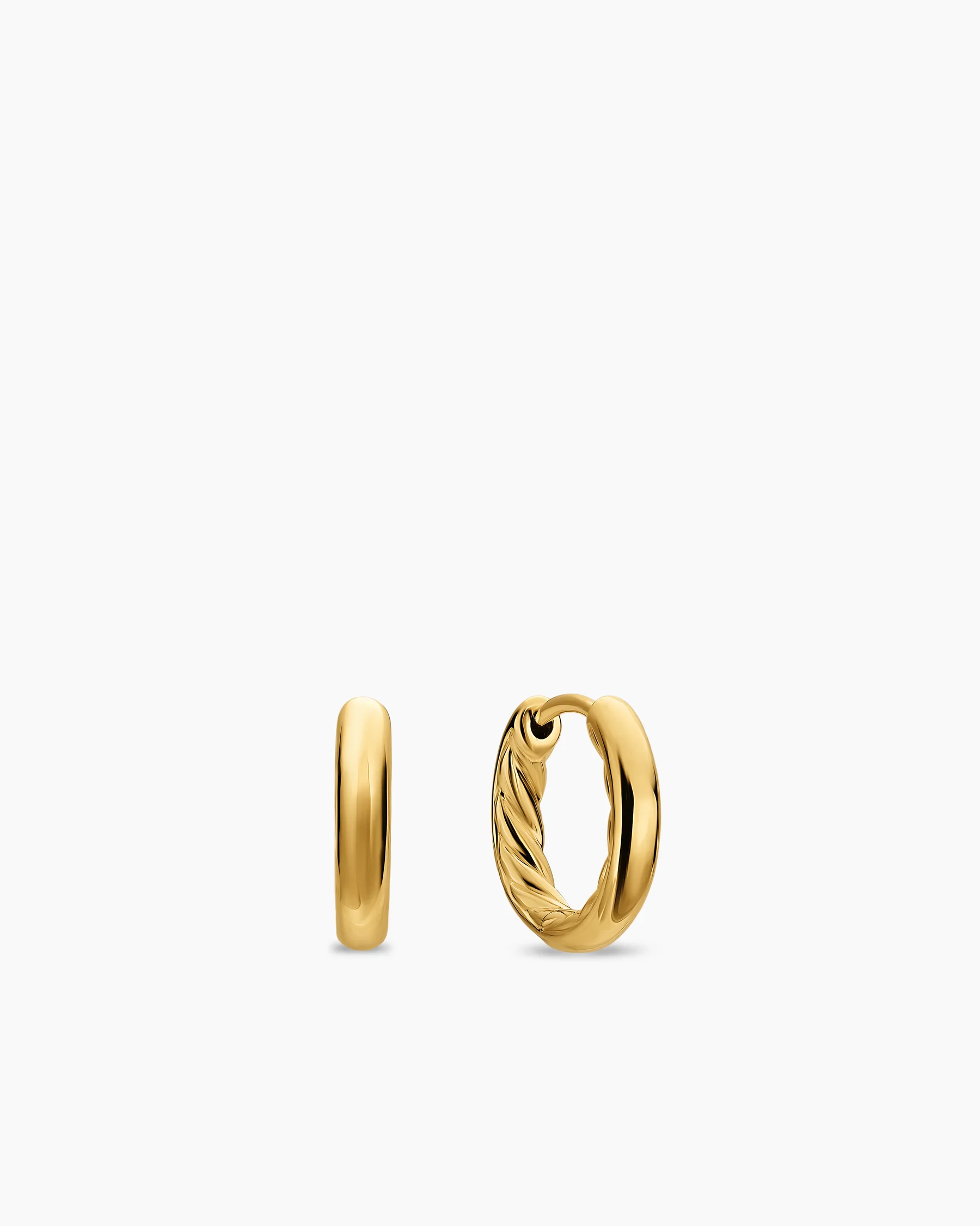 DY Mercer® Huggie Hoop Earrings in Sterling Silver, 12mm