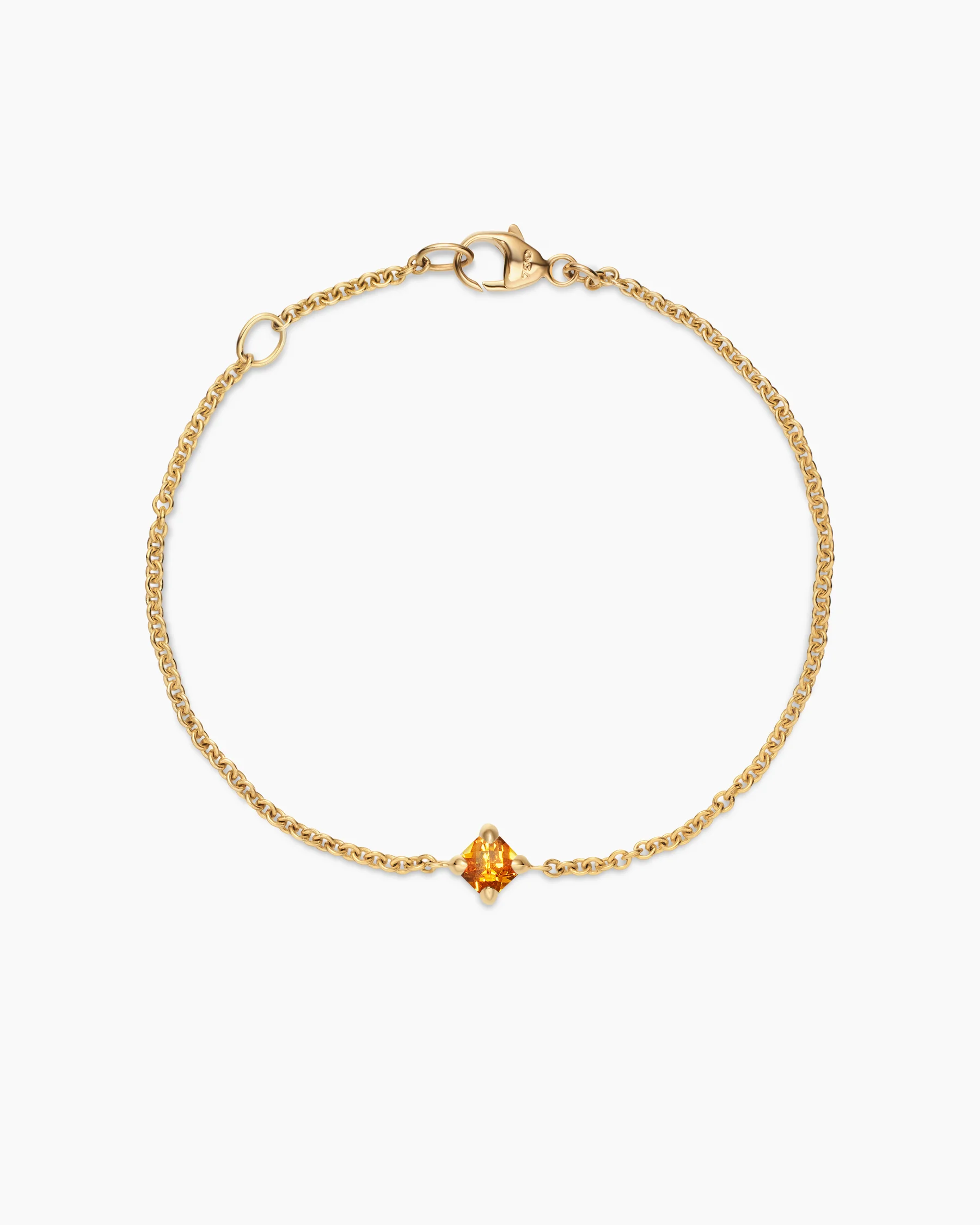 Chatelaine® Teen Bracelet in 18K Yellow Gold with Citrine, 4mm 8 Chatelaine® Teen Bracelet in 18K Yellow Gold with Citrine, 4mm