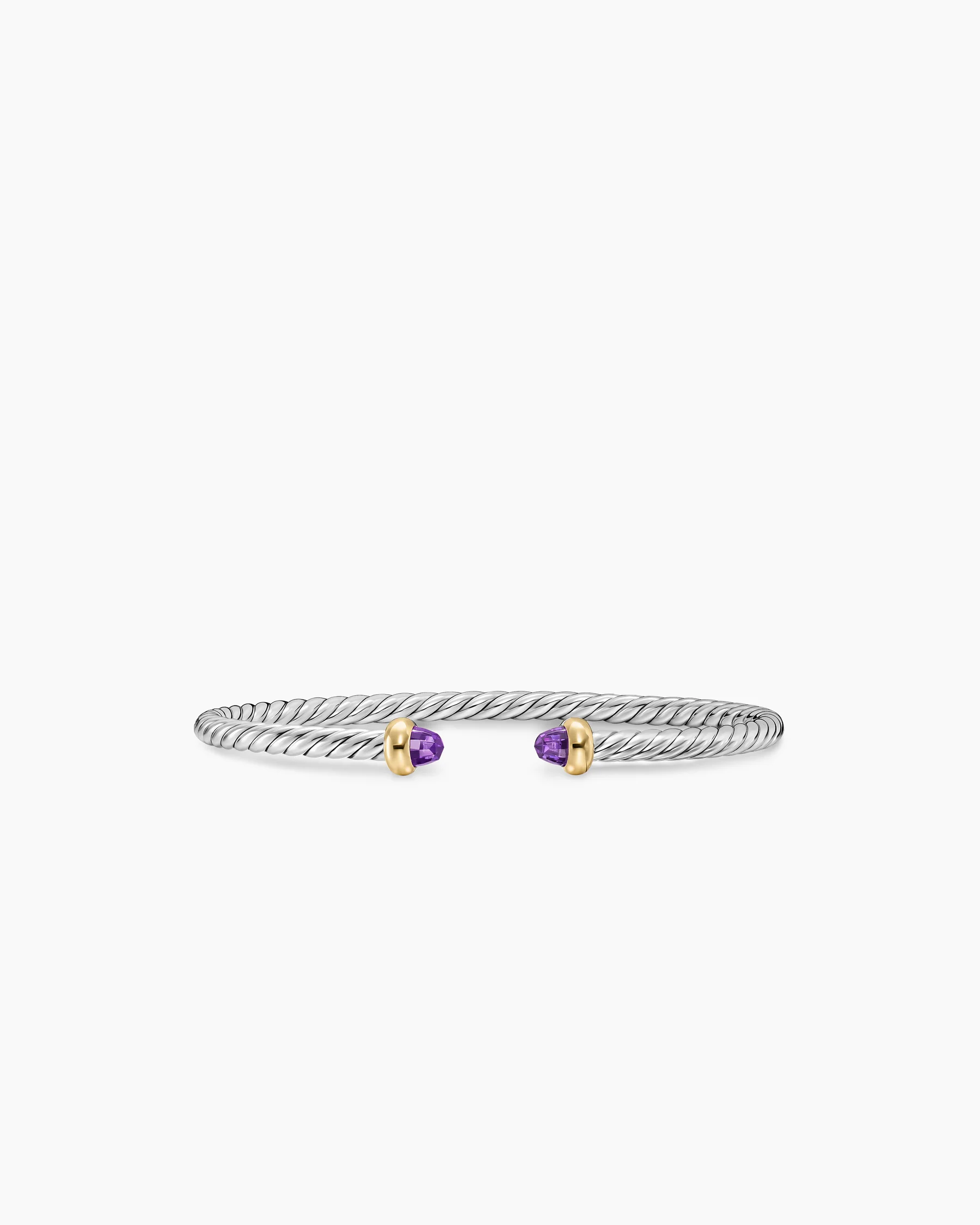 Micro Cablespira® Flex Teen Bracelet in 18K Yellow Gold with Amethyst, 2.6mm 48 Micro Cablespira® Flex Teen Bracelet in 18K Yellow Gold with Amethyst, 2.6mm