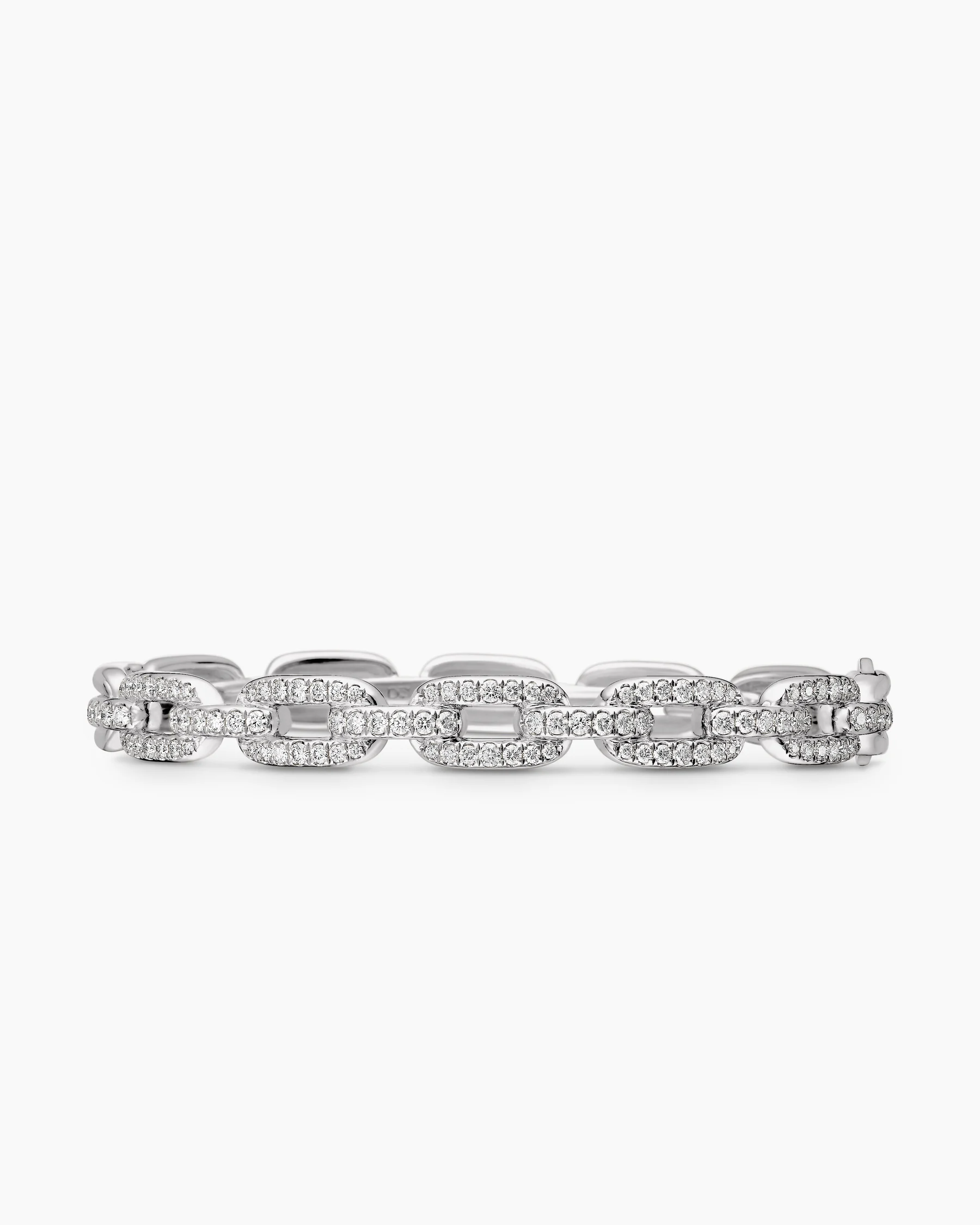 Stax Chain Link Bracelet in 18K Yellow Gold with Diamonds, 7mm 1 Stax Chain Link Bracelet in 18K Yellow Gold with Diamonds, 7mm