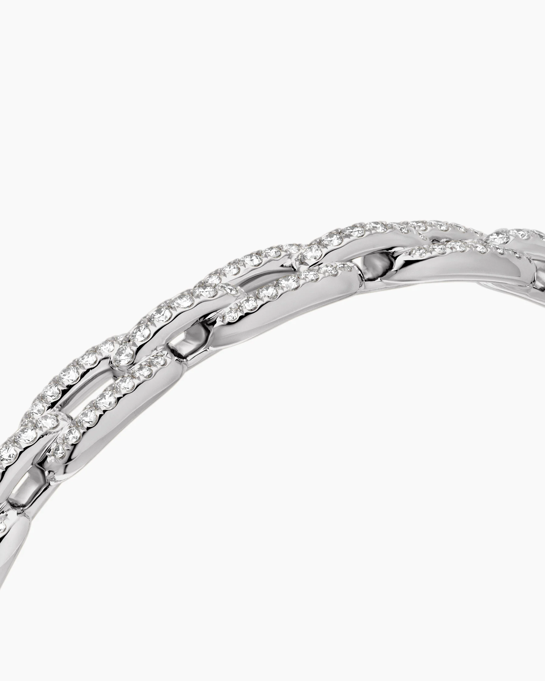 Stax Chain Link Bracelet in 18K Yellow Gold with Diamonds, 7mm 5 Stax Chain Link Bracelet in 18K Yellow Gold with Diamonds, 7mm