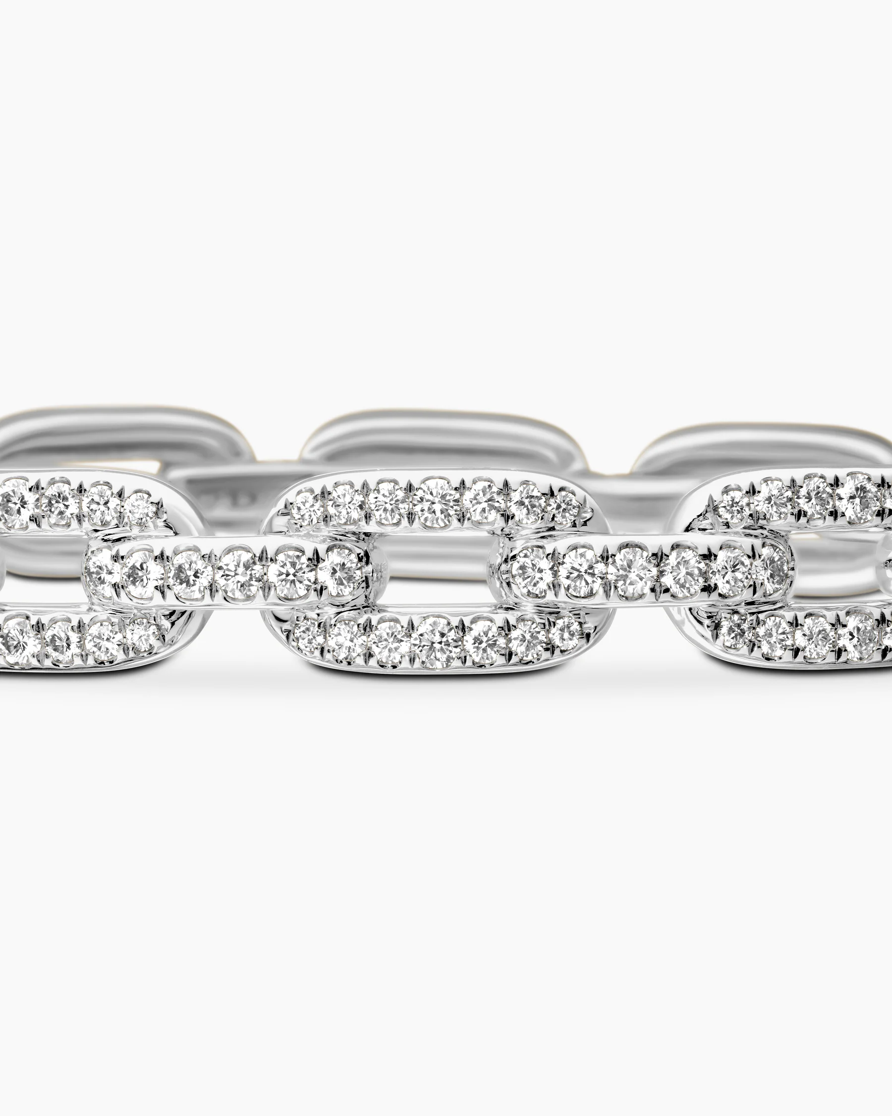 Stax Chain Link Bracelet in 18K Yellow Gold with Diamonds, 7mm 6 Stax Chain Link Bracelet in 18K Yellow Gold with Diamonds, 7mm