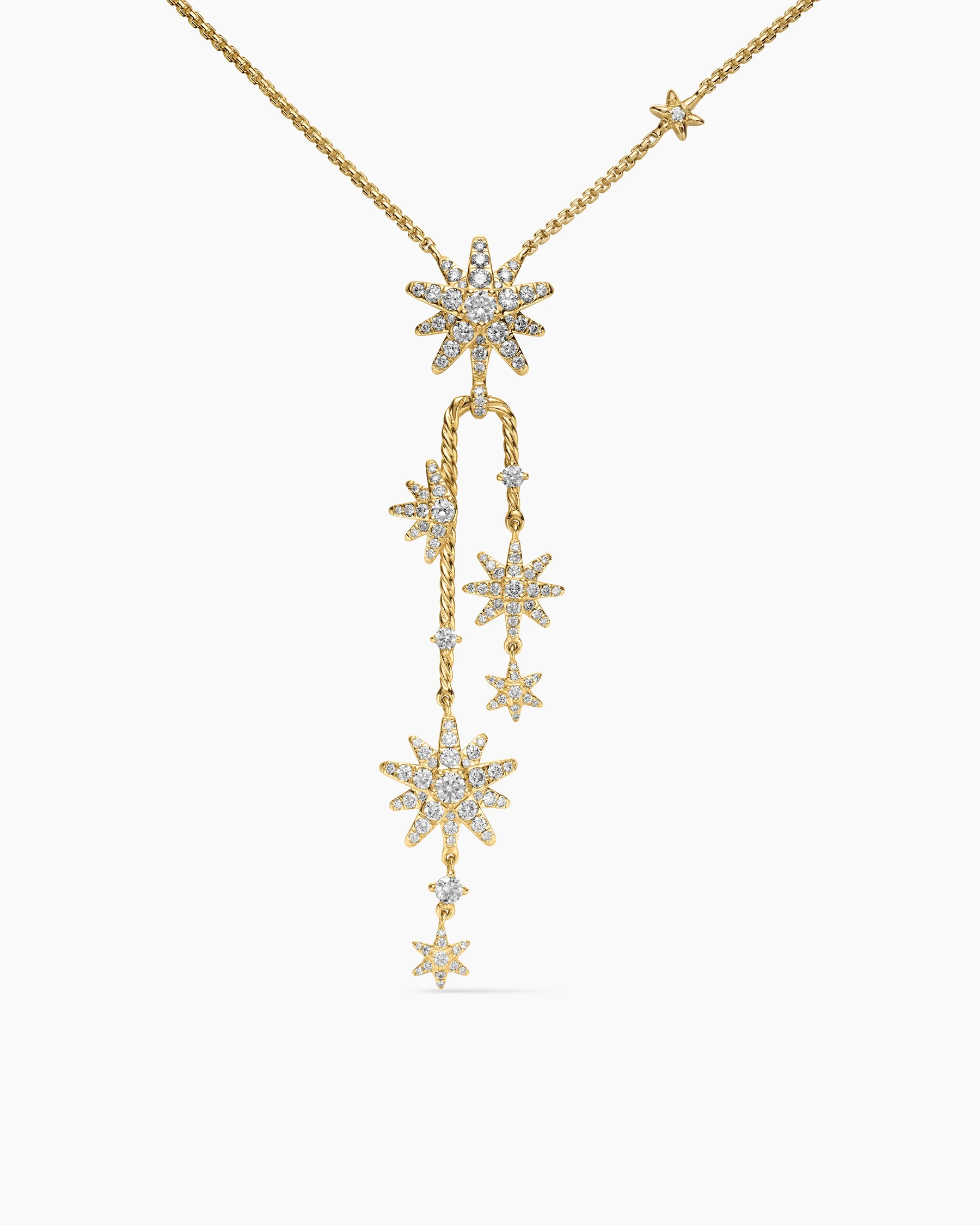Starburst Cluster Necklace in 18K Yellow Gold with Diamonds, 66mm 13 Starburst Cluster Necklace in 18K Yellow Gold with Diamonds, 66mm