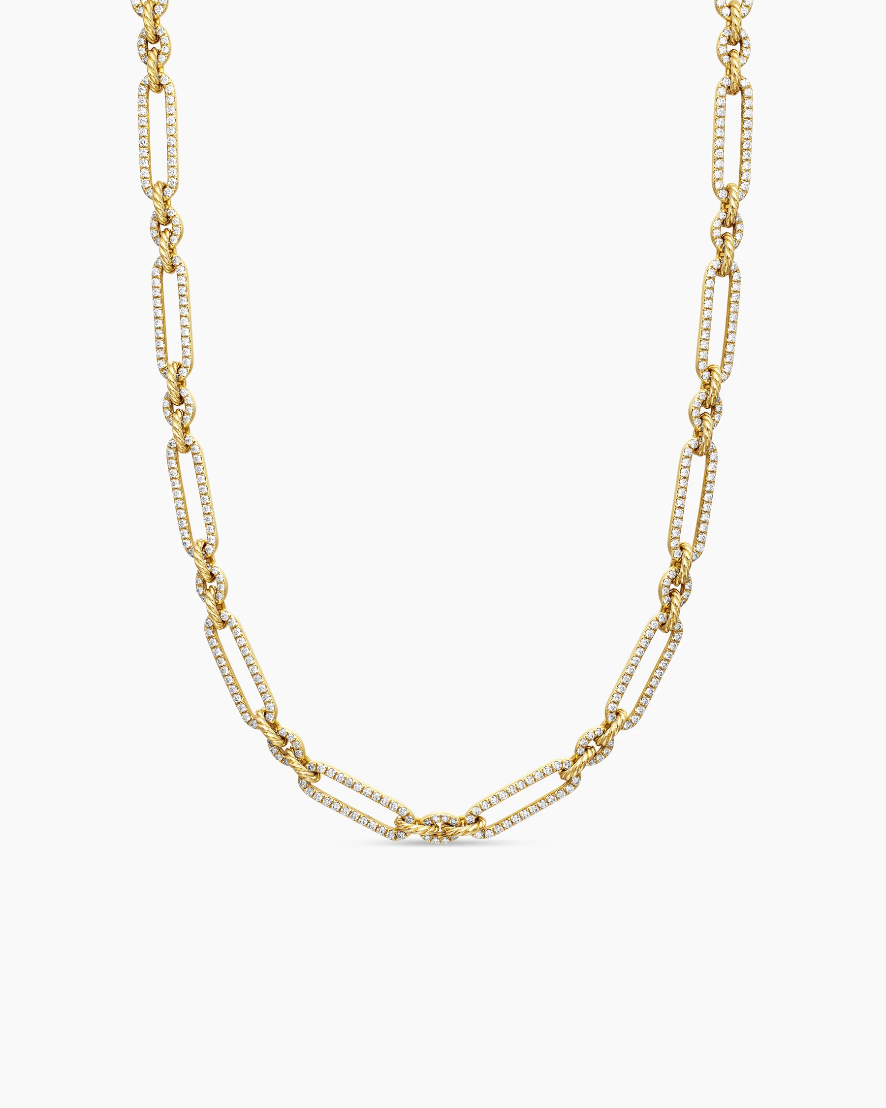Lexington Chain Necklace in 18K Yellow Gold with Diamonds, 6.5mm 29 Lexington Chain Necklace in 18K Yellow Gold with Diamonds, 6.5mm