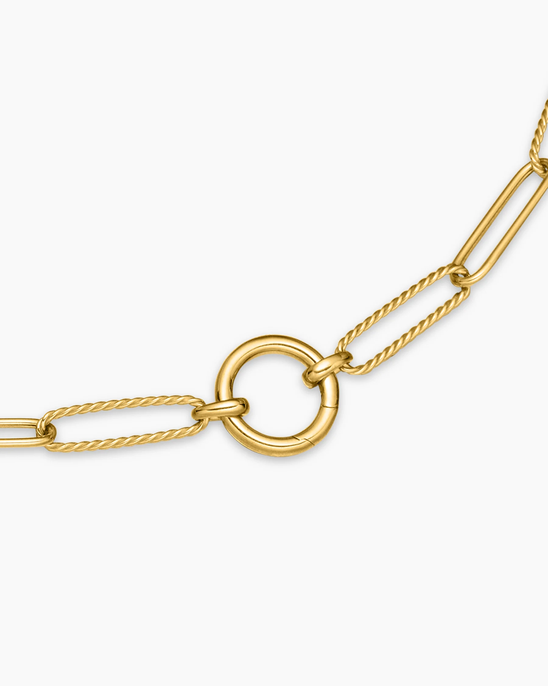 DY Madison® Elongated Chain Necklace in 18K Yellow Gold, 5mm 5 DY Madison® Elongated Chain Necklace in 18K Yellow Gold, 5mm
