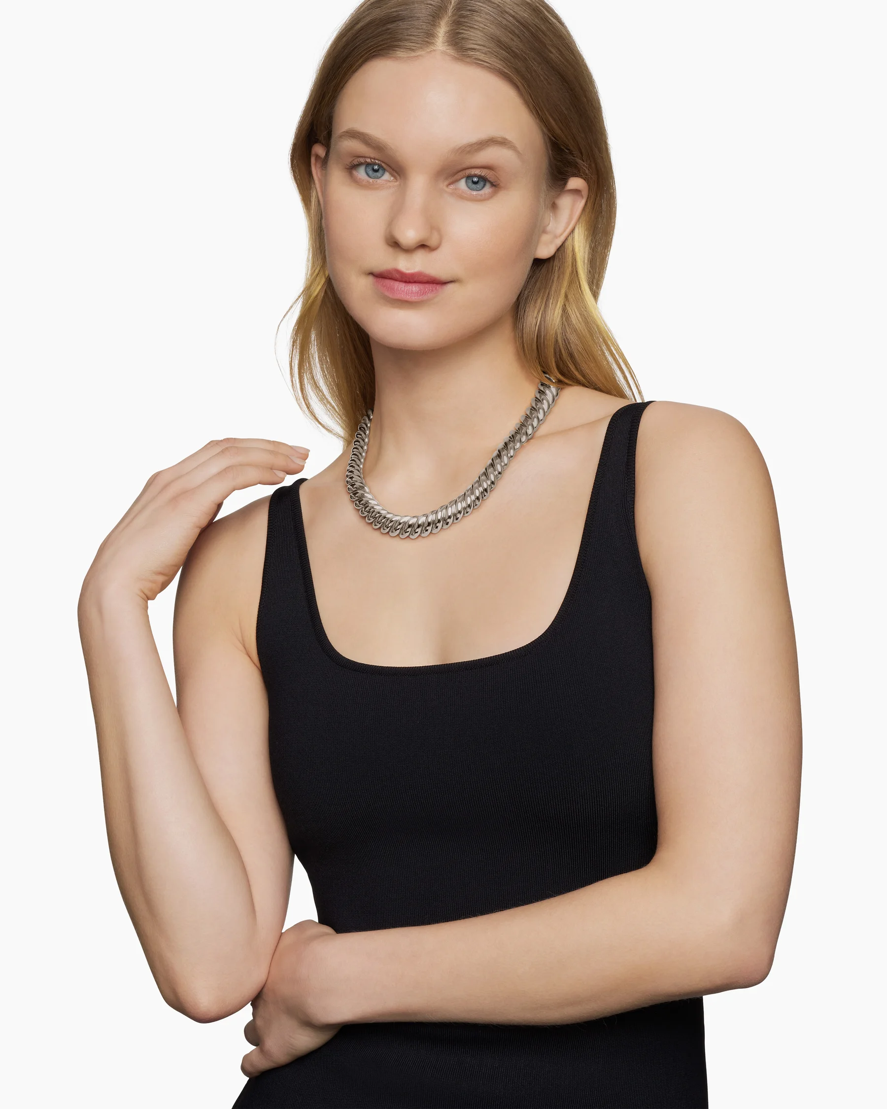 Sculpted Cable Necklace in 18K Yellow Gold, 14mm 9 Sculpted Cable Necklace in 18K Yellow Gold, 14mm