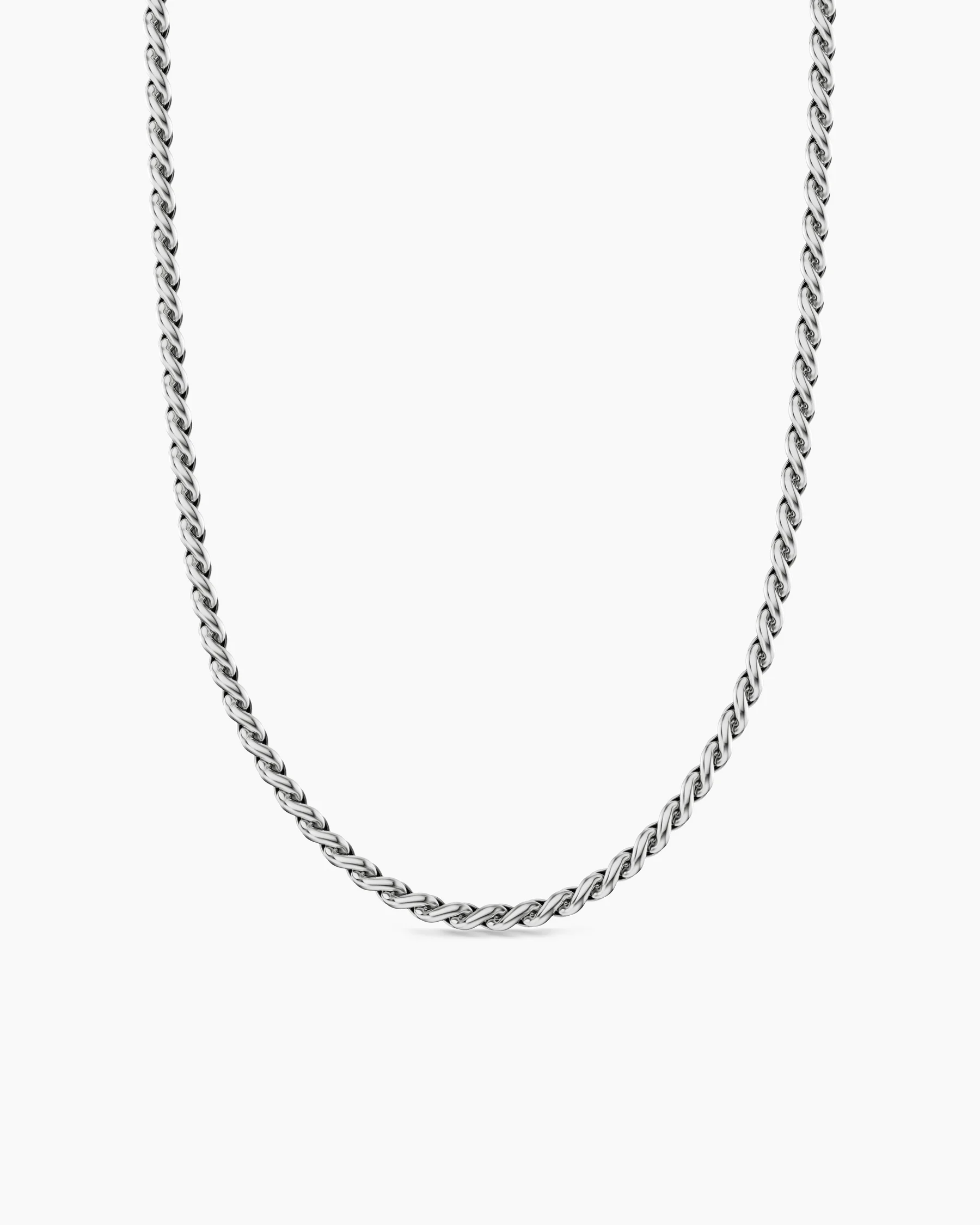 Sculpted Cable Chain Necklace in 18K Yellow Gold, 3.7mm 5 Sculpted Cable Chain Necklace in 18K Yellow Gold, 3.7mm