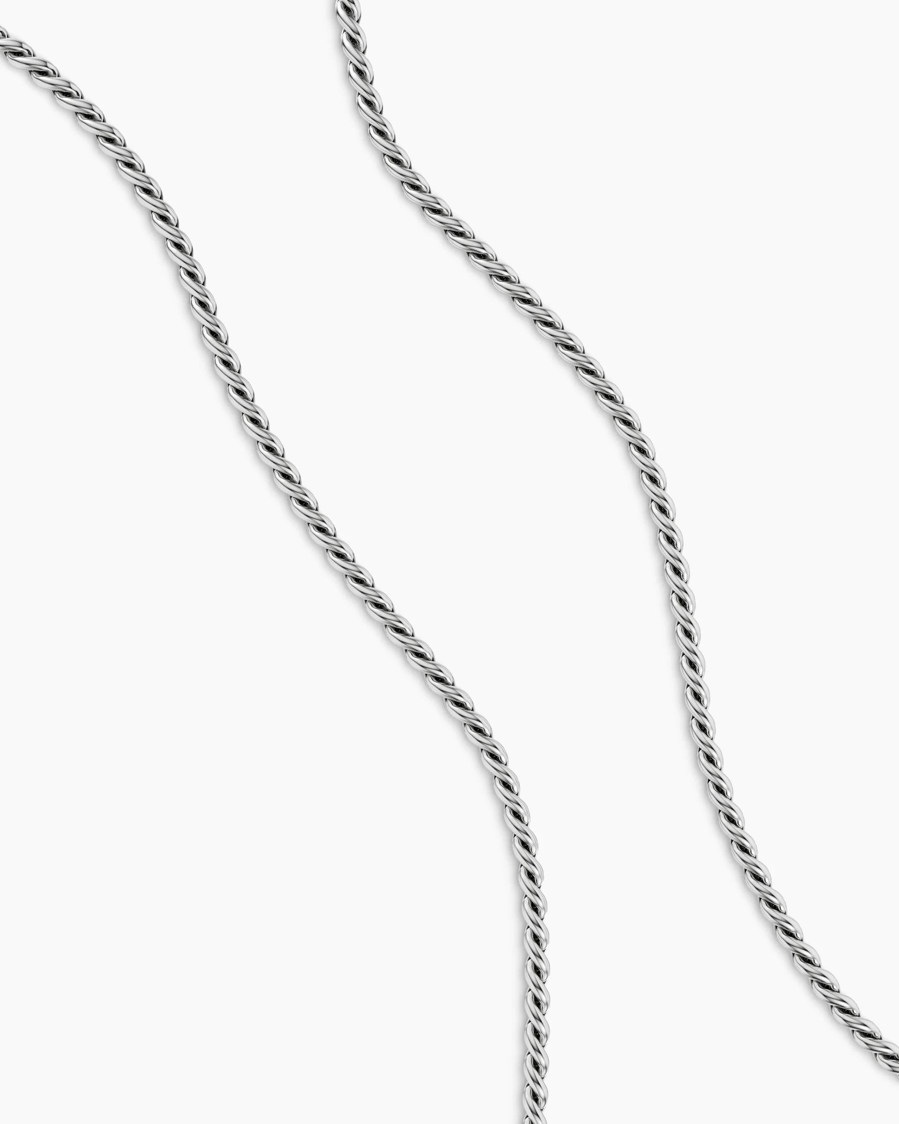 Sculpted Cable Chain Necklace in 18K Yellow Gold, 3.7mm 6 Sculpted Cable Chain Necklace in 18K Yellow Gold, 3.7mm