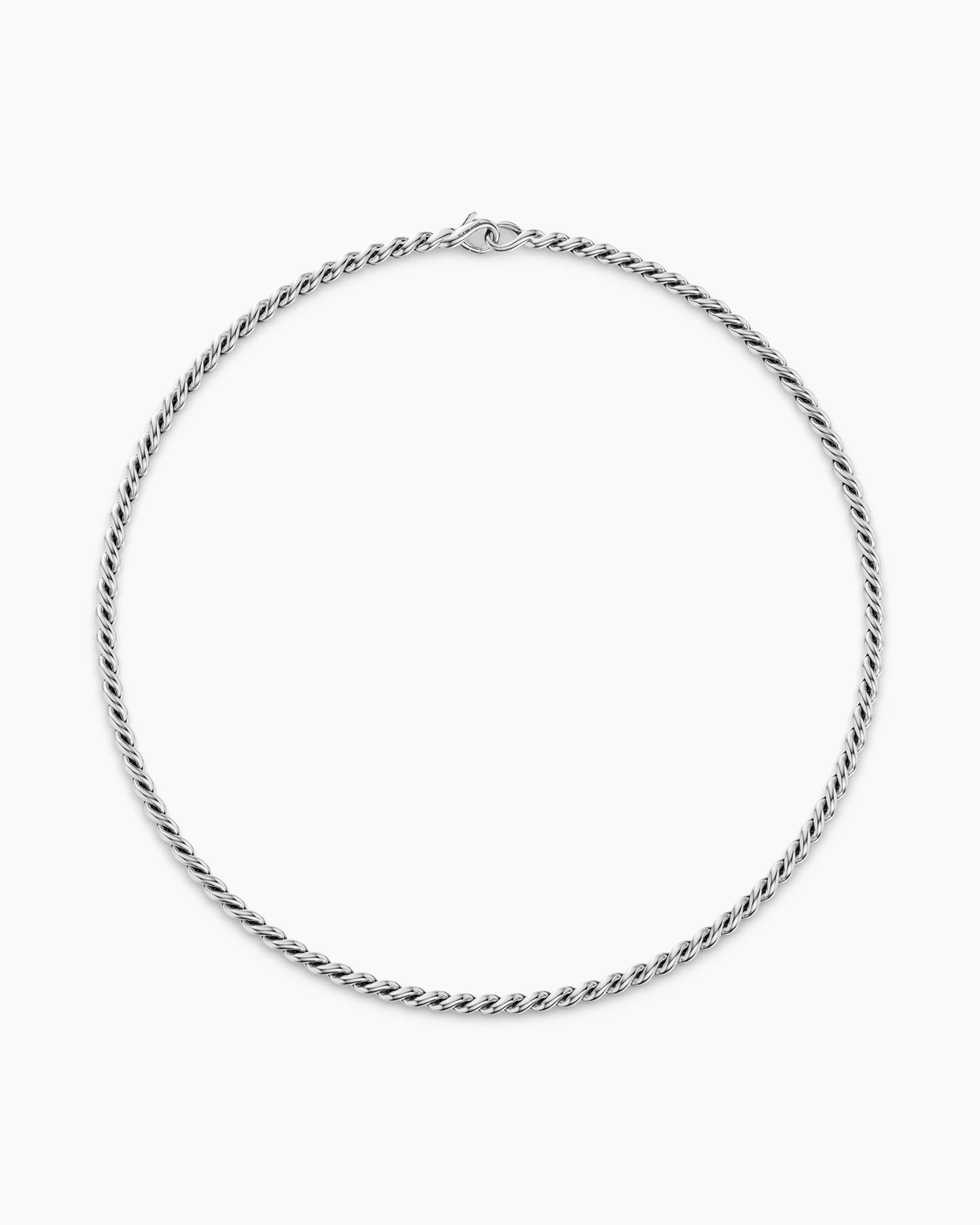 Sculpted Cable Chain Necklace in 18K Yellow Gold, 3.7mm 7 Sculpted Cable Chain Necklace in 18K Yellow Gold, 3.7mm
