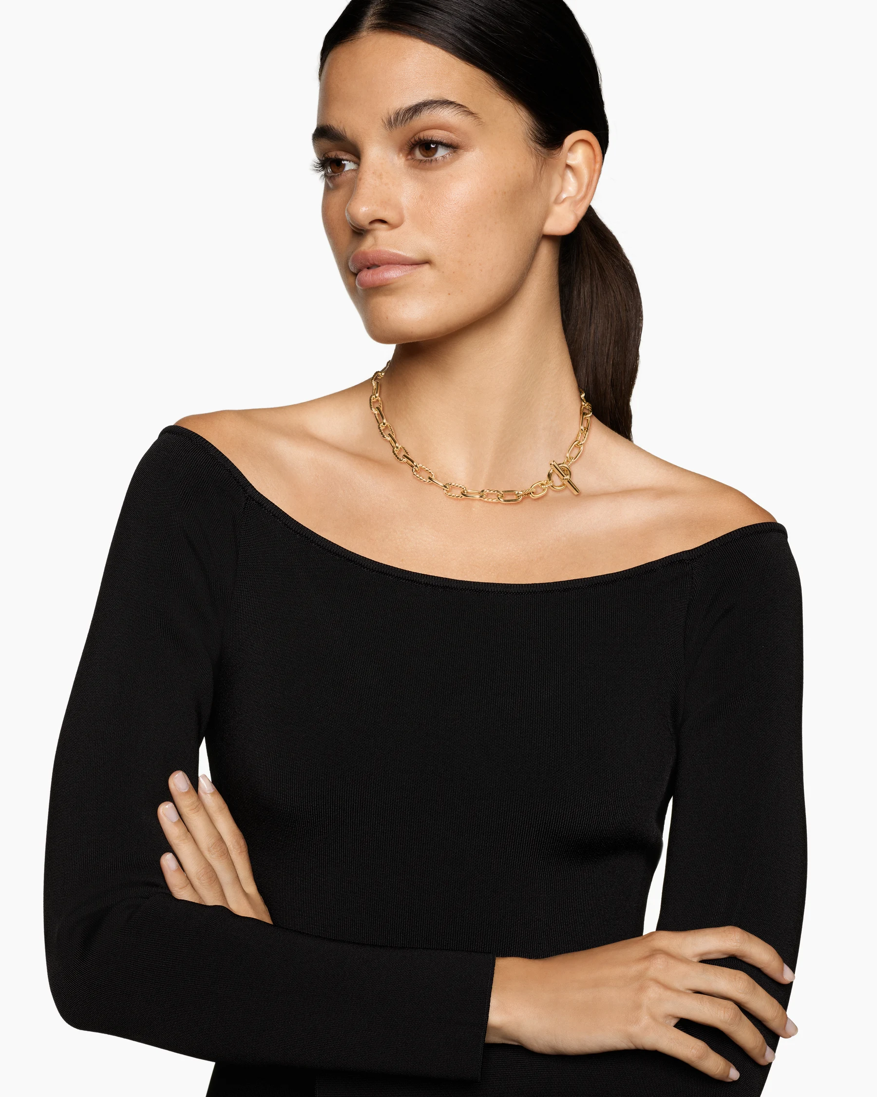 DY Madison® Toggle Chain Necklace in 18K Yellow Gold, 8.5mm 14 DY Madison® Toggle Chain Necklace in 18K Yellow Gold, 8.5mm