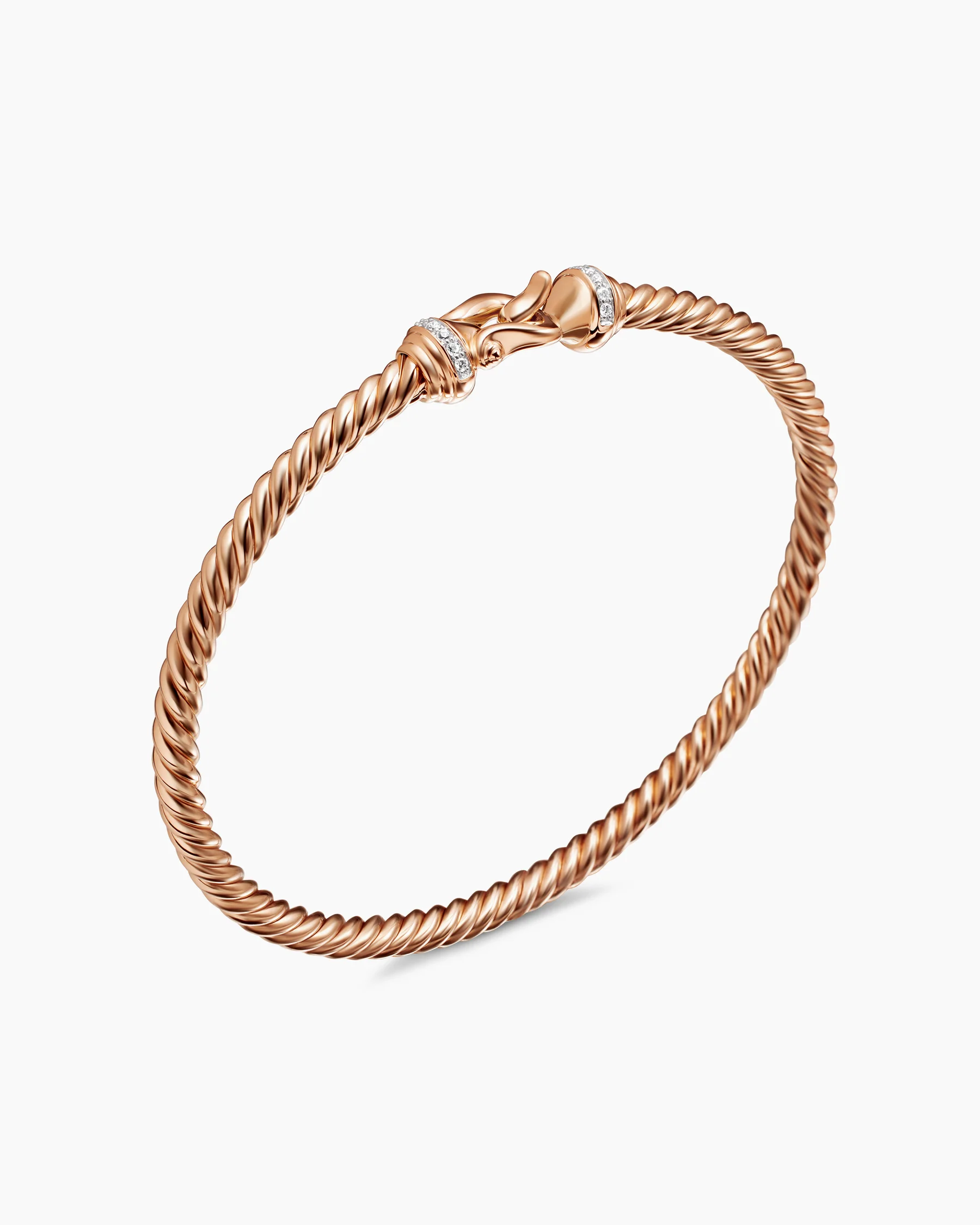 Buckle Cablespira® Flex Bracelet in 18K Yellow Gold with Diamonds, 3.5mm 11 Buckle Cablespira® Flex Bracelet in 18K Yellow Gold with Diamonds, 3.5mm