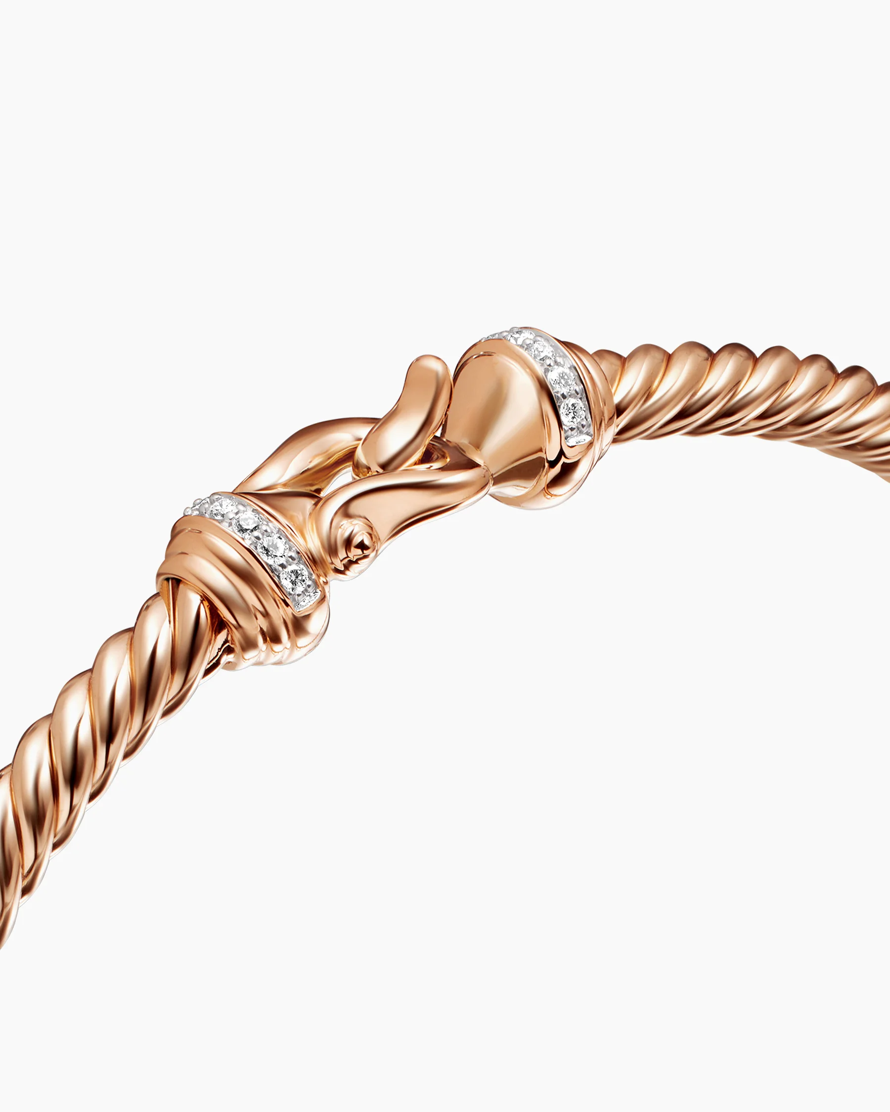 Buckle Cablespira® Flex Bracelet in 18K Yellow Gold with Diamonds, 3.5mm 13 Buckle Cablespira® Flex Bracelet in 18K Yellow Gold with Diamonds, 3.5mm