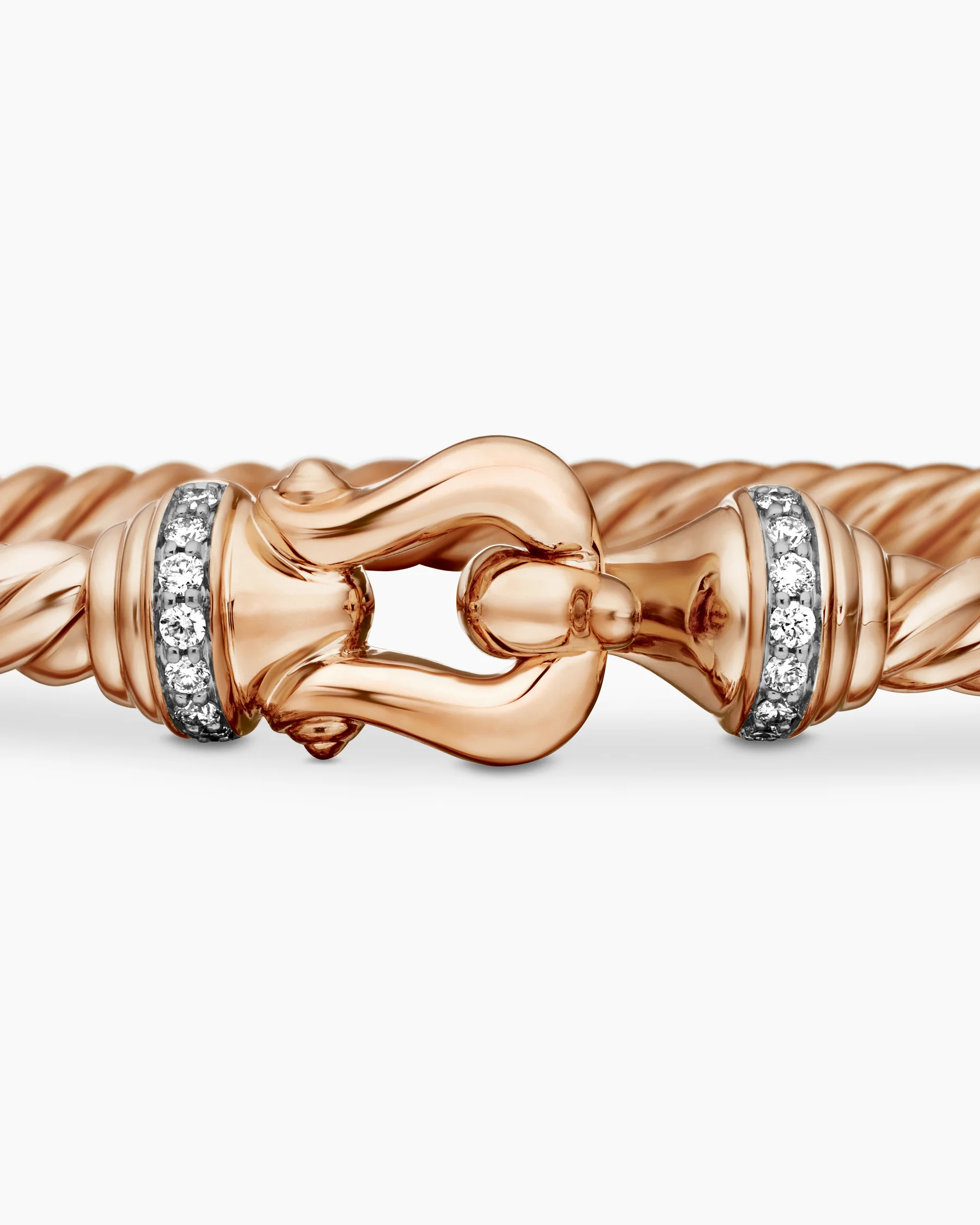 Buckle Cablespira® Flex Bracelet in 18K Yellow Gold with Diamonds, 3.5mm 14 Buckle Cablespira® Flex Bracelet in 18K Yellow Gold with Diamonds, 3.5mm