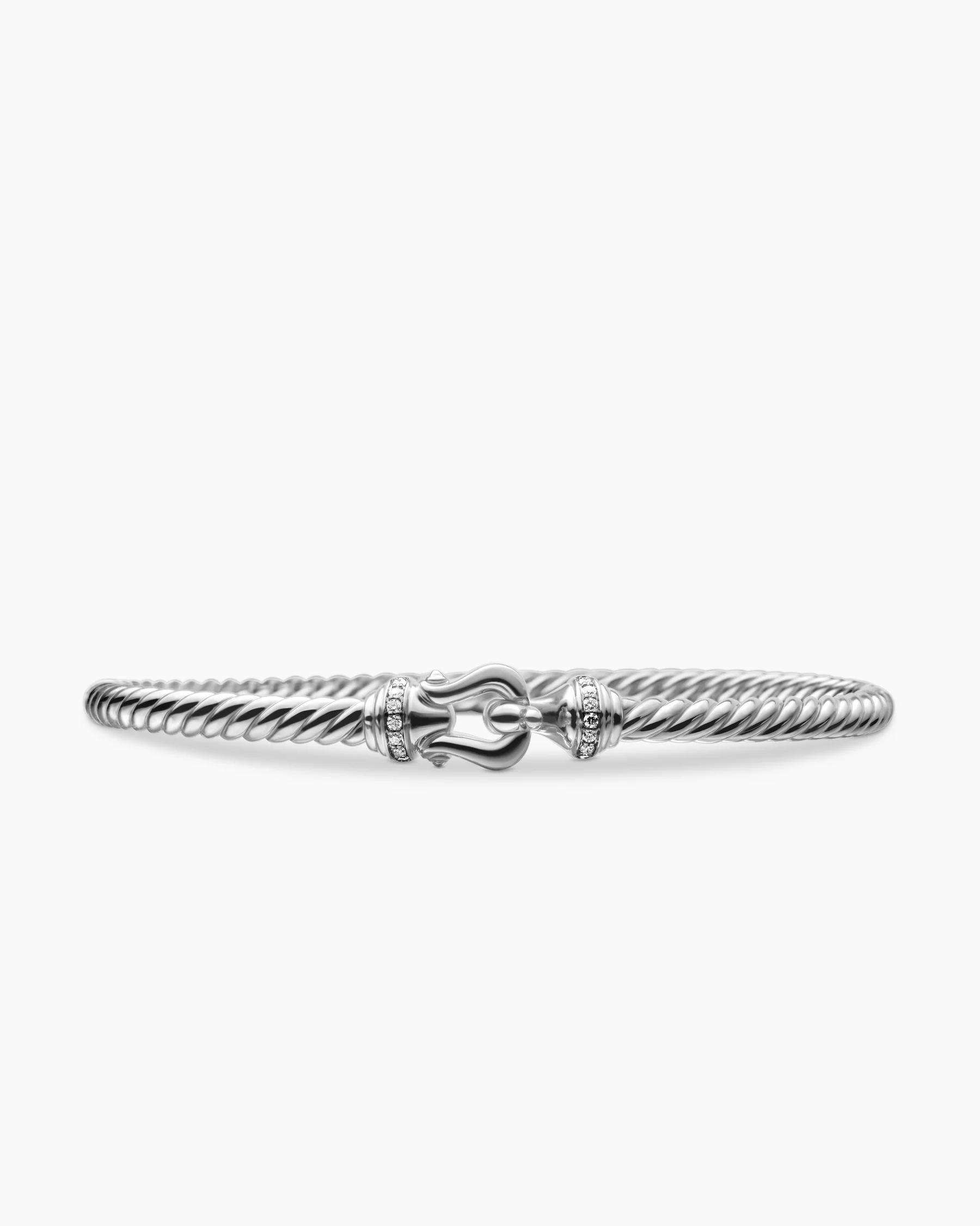 Buckle Cablespira® Flex Bracelet in 18K Yellow Gold with Diamonds, 3.5mm 17 Buckle Cablespira® Flex Bracelet in 18K Yellow Gold with Diamonds, 3.5mm