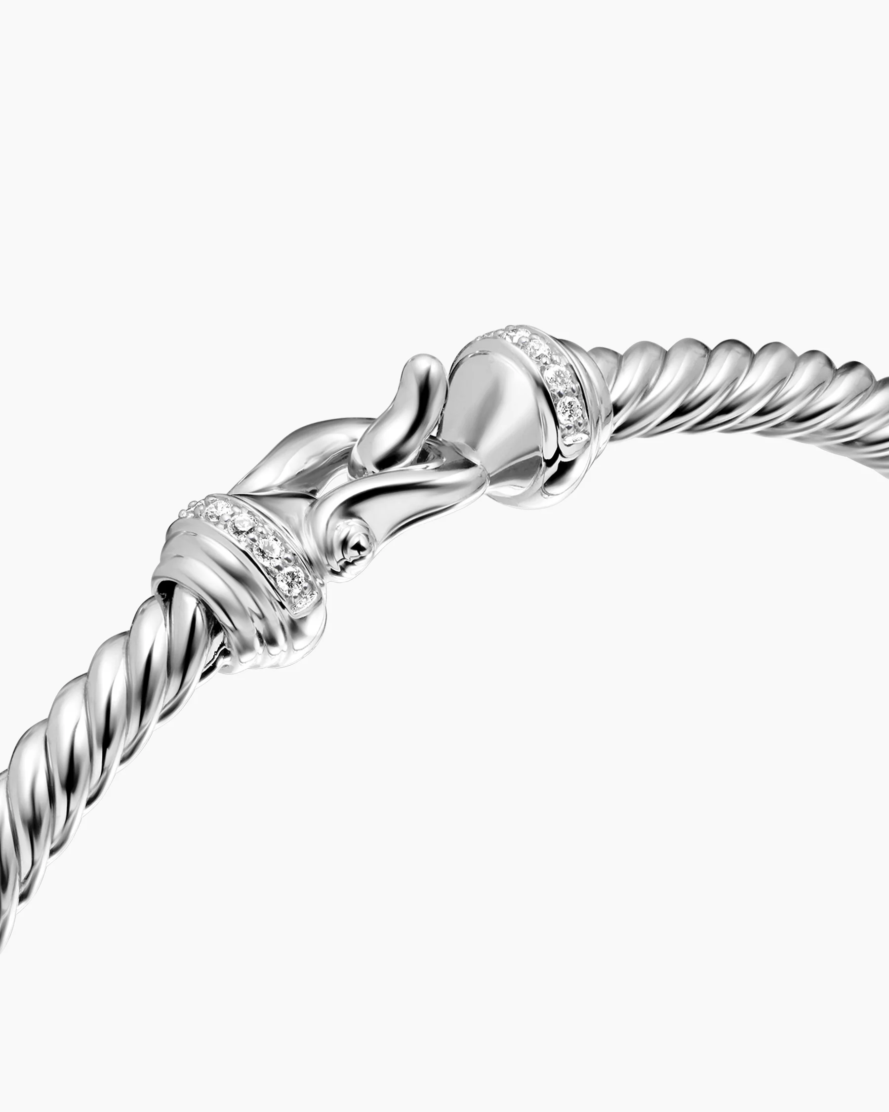 Buckle Cablespira® Flex Bracelet in 18K Yellow Gold with Diamonds, 3.5mm 21 Buckle Cablespira® Flex Bracelet in 18K Yellow Gold with Diamonds, 3.5mm