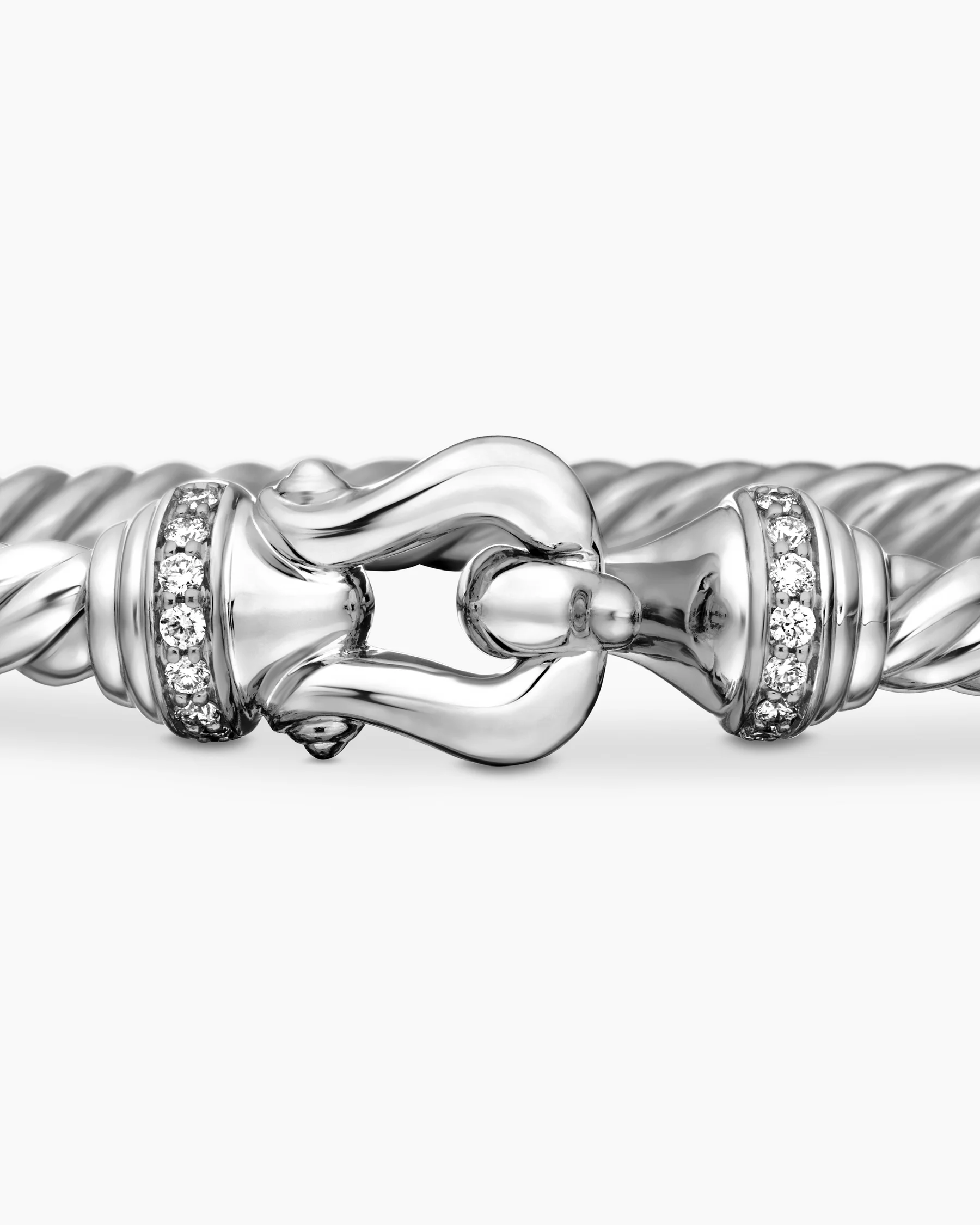 Buckle Cablespira® Flex Bracelet in 18K Yellow Gold with Diamonds, 3.5mm 22 Buckle Cablespira® Flex Bracelet in 18K Yellow Gold with Diamonds, 3.5mm