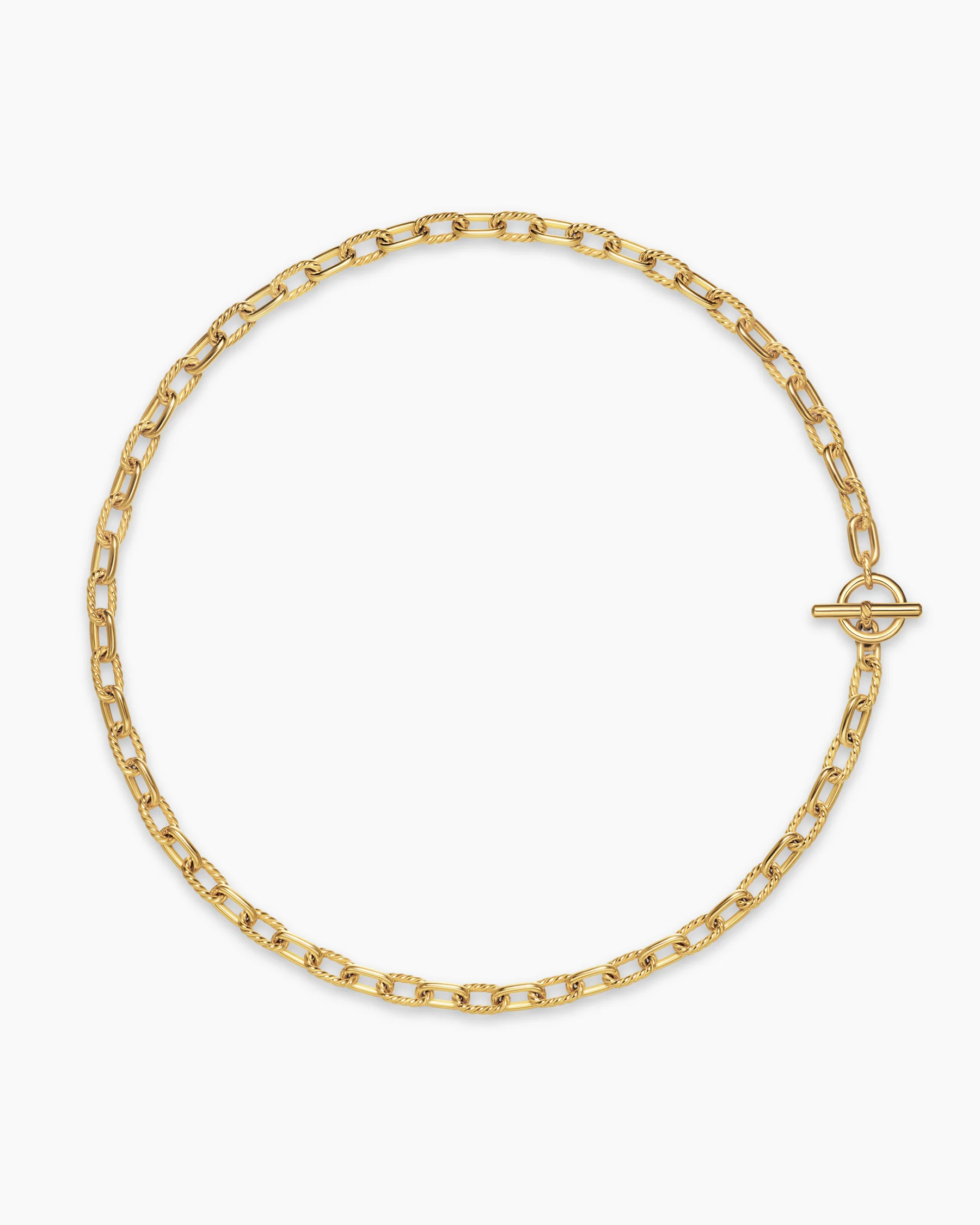DY Madison® Toggle Chain Necklace in 18K Yellow Gold, 5.5mm 13 DY Madison® Toggle Chain Necklace in 18K Yellow Gold, 5.5mm