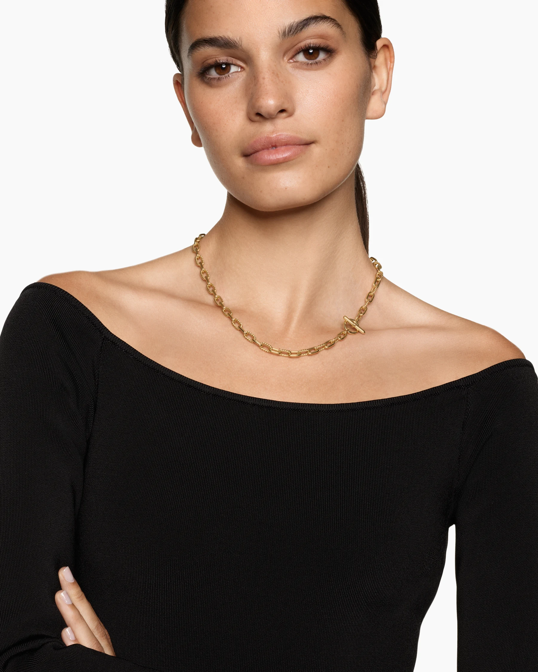 DY Madison® Toggle Chain Necklace in 18K Yellow Gold, 5.5mm 14 DY Madison® Toggle Chain Necklace in 18K Yellow Gold, 5.5mm