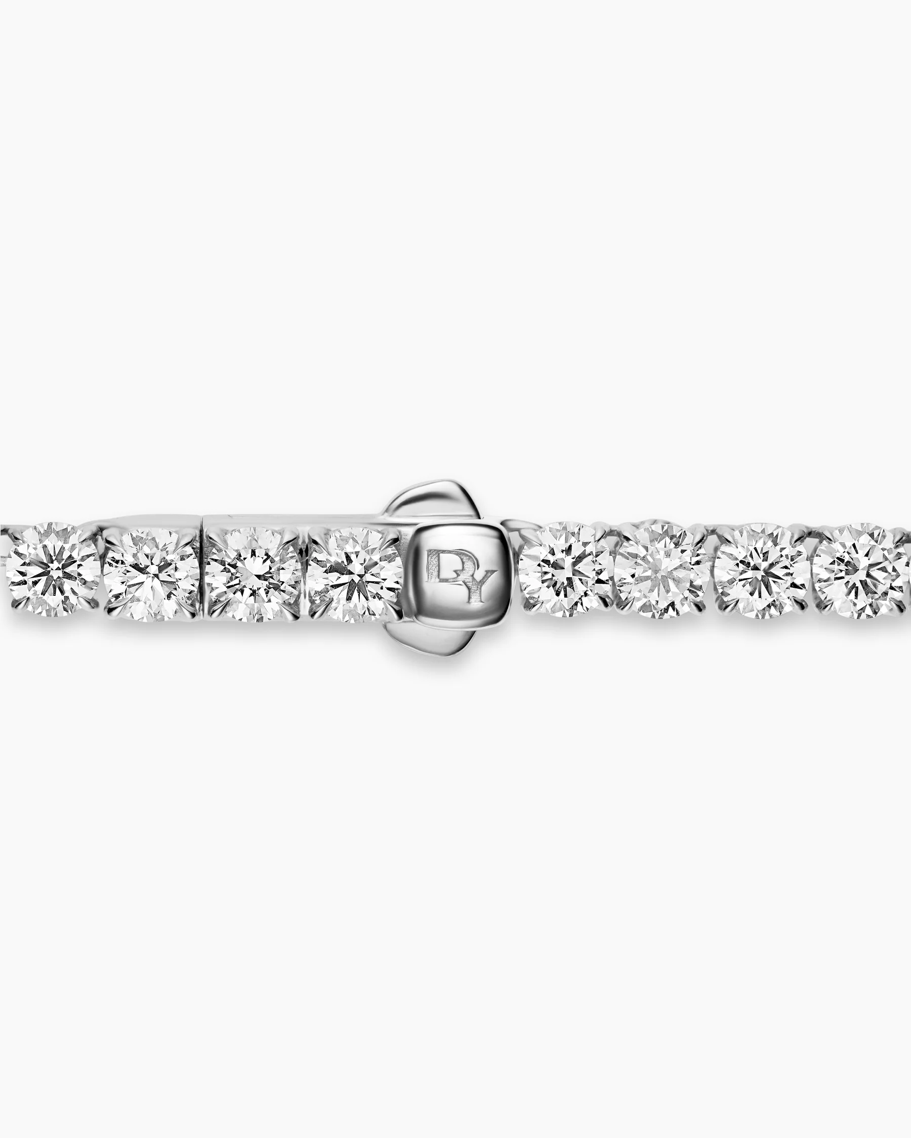 Tennis Necklace in 18K Yellow Gold with Diamonds, 4mm 5 Tennis Necklace in 18K Yellow Gold with Diamonds, 4mm