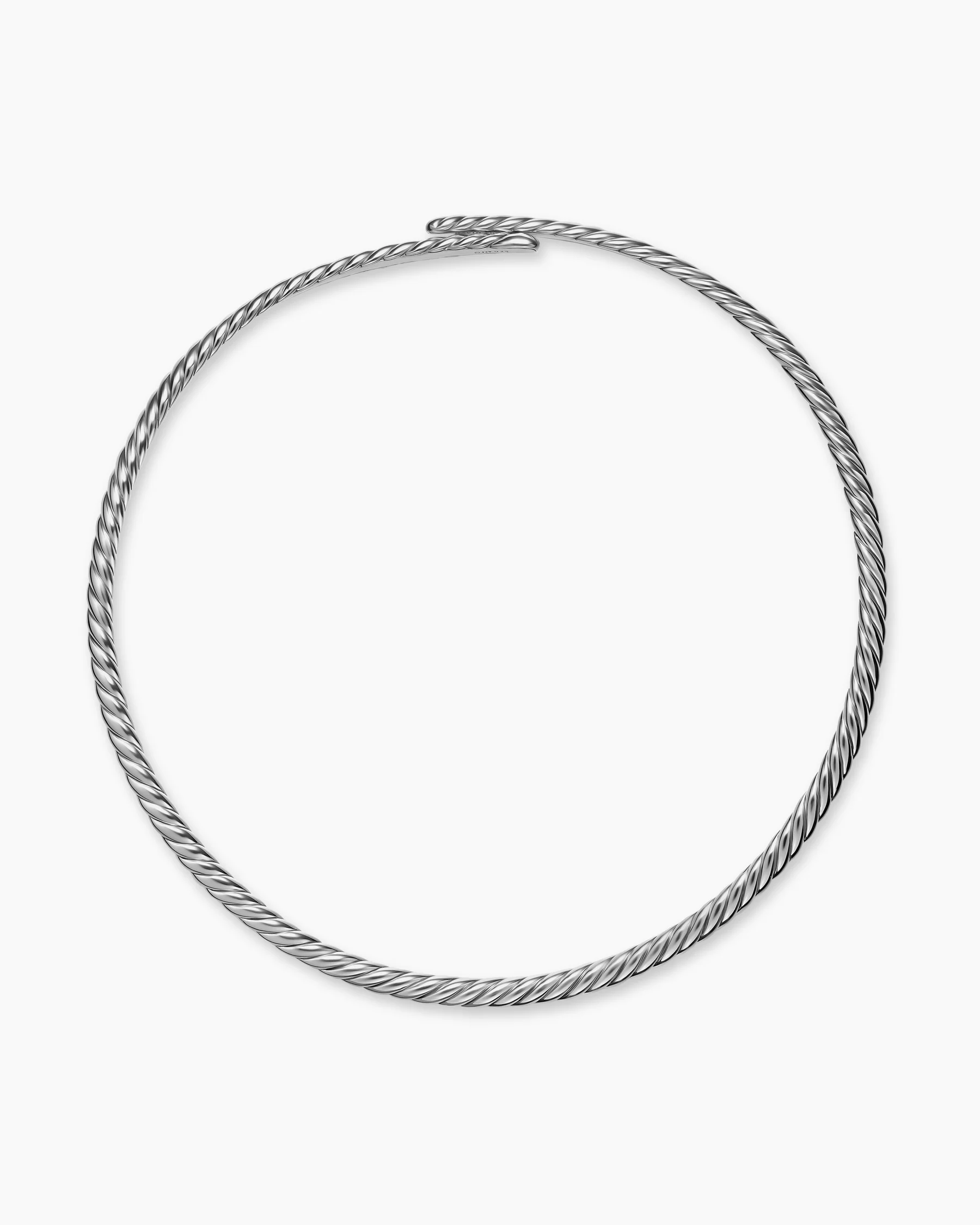 Sculpted Cable Flex® Necklace in Sterling Silver, 5mm 9 Sculpted Cable Flex® Necklace in Sterling Silver, 5mm
