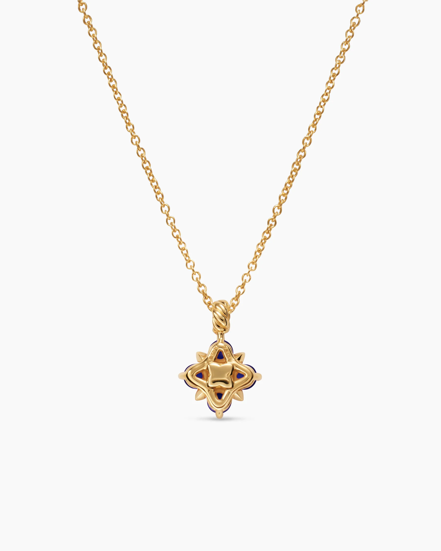 Petite Modern Renaissance® Pendant Necklace in 18K Yellow Gold with Emeralds and Diamond, 9.2mm 14 Petite Modern Renaissance® Pendant Necklace in 18K Yellow Gold with Emeralds and Diamond, 9.2mm