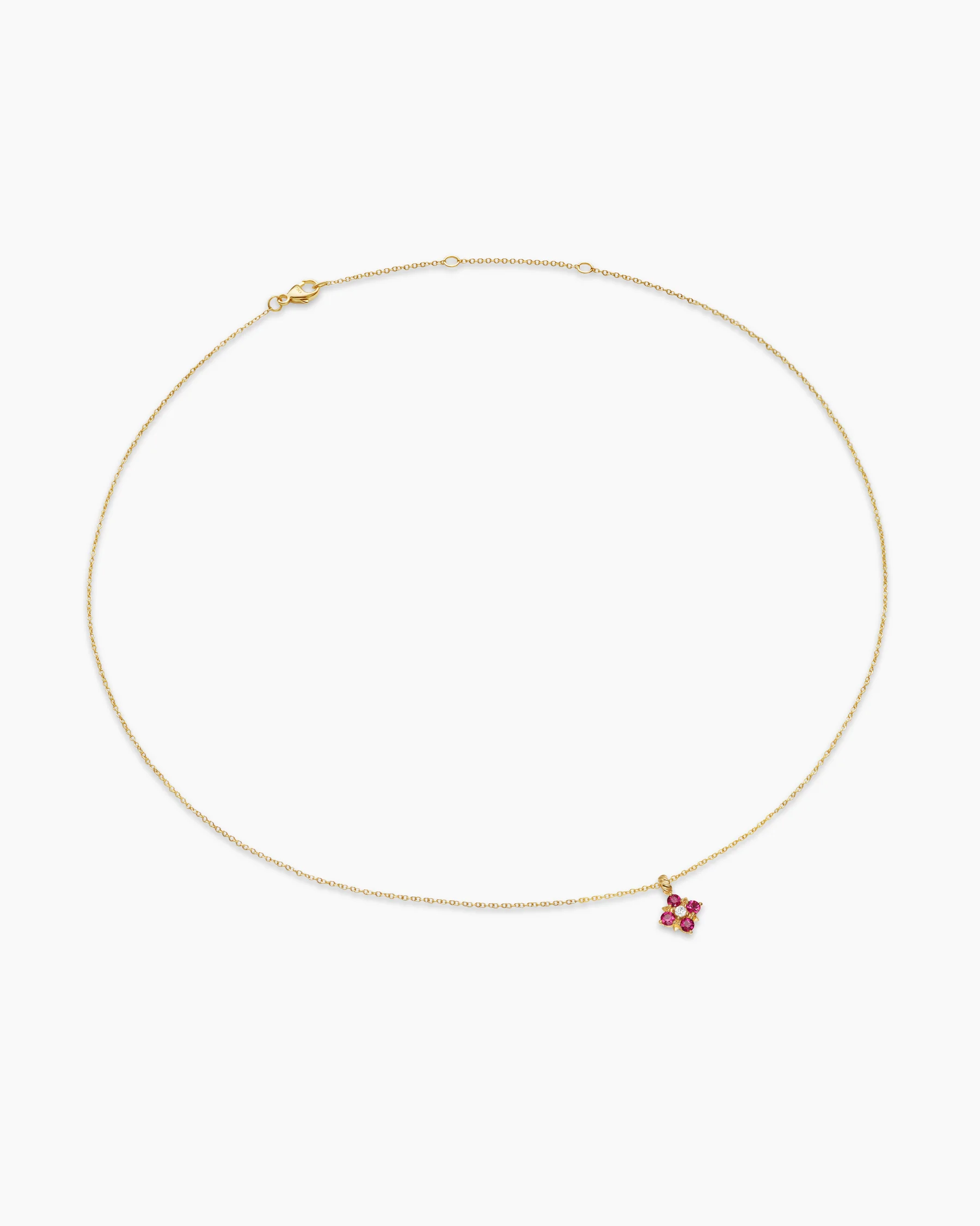 Petite Modern Renaissance® Pendant Necklace in 18K Yellow Gold with Emeralds and Diamond, 9.2mm 8 Petite Modern Renaissance® Pendant Necklace in 18K Yellow Gold with Emeralds and Diamond, 9.2mm