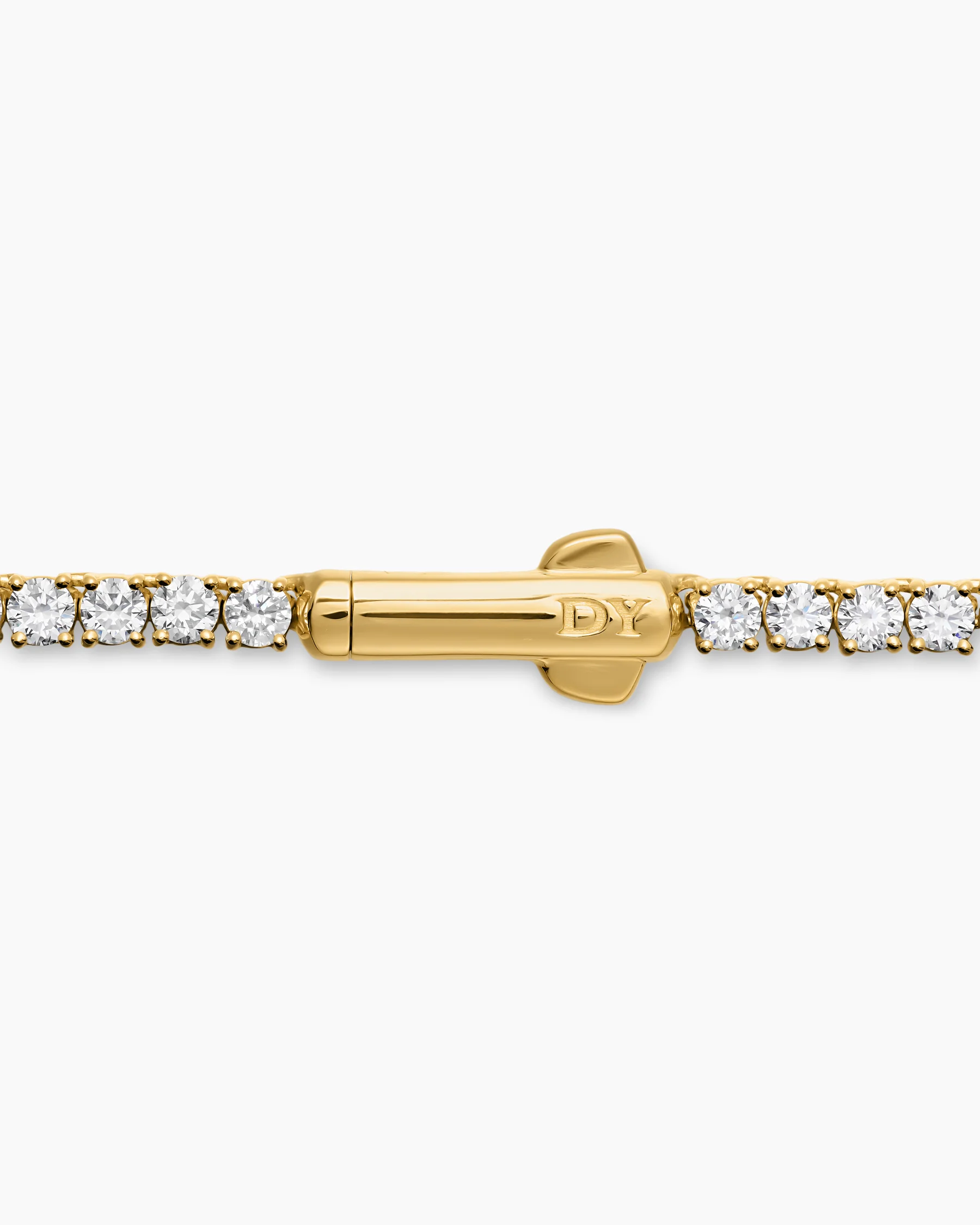 Mini Tennis Necklace in 18K Yellow Gold with Diamonds, 2mm 5 Mini Tennis Necklace in 18K Yellow Gold with Diamonds, 2mm