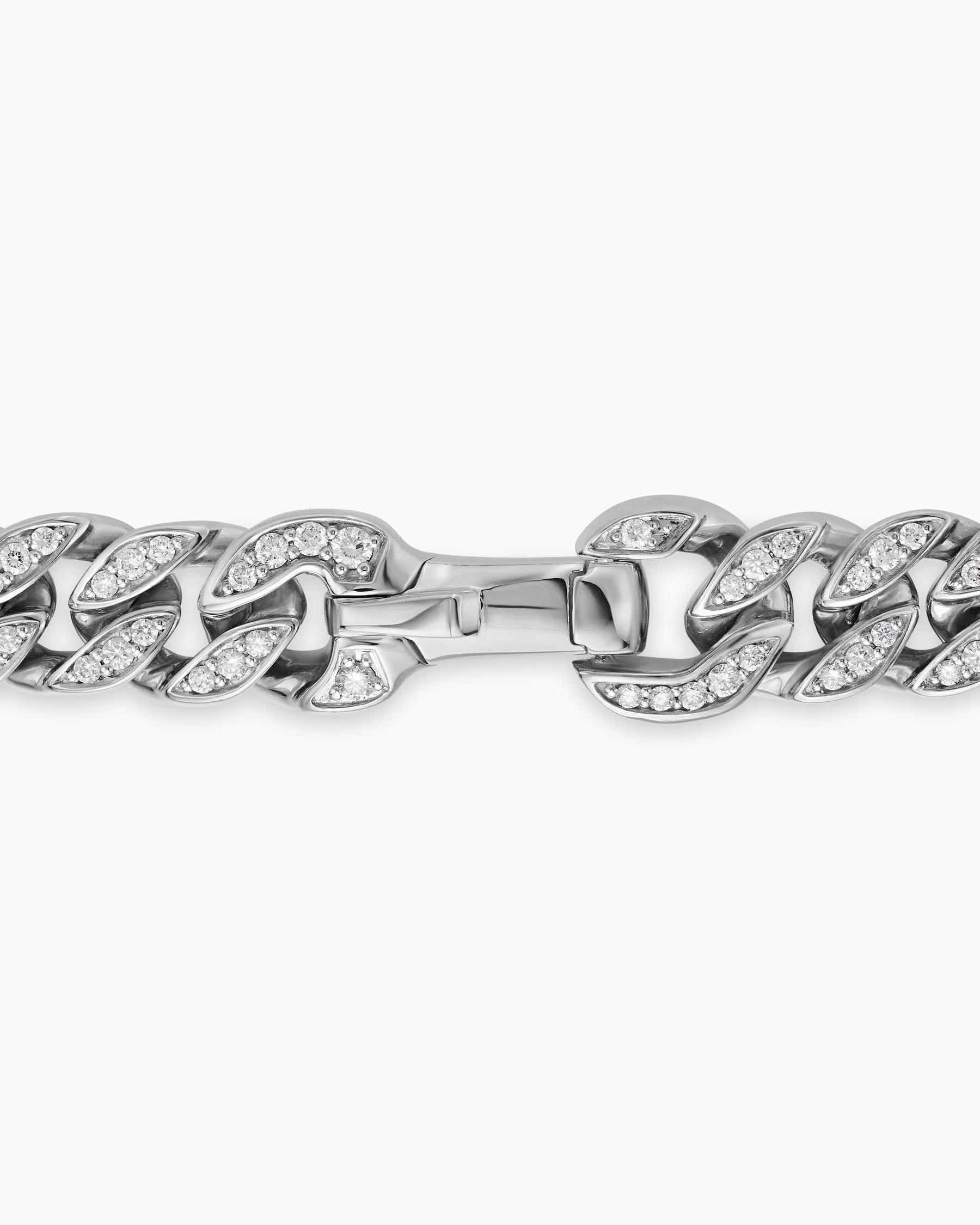 Curb Chain Necklace in 18K Rose Gold with Cognac Diamonds, 8mm 37 Curb Chain Necklace in 18K Rose Gold with Cognac Diamonds, 8mm